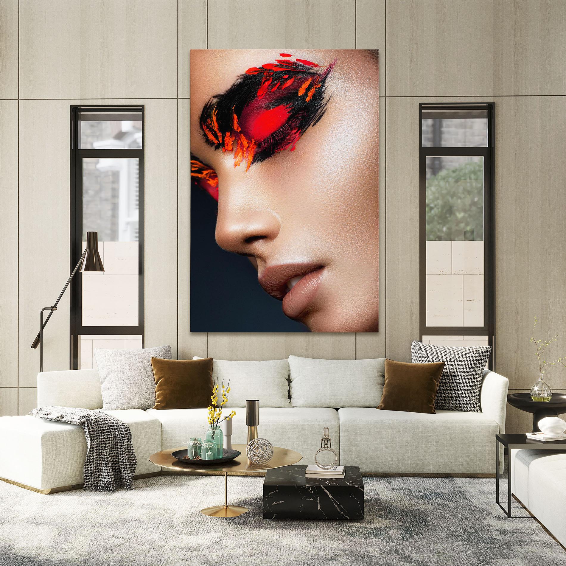 Leinwandbild Fire Make Up mockup 2