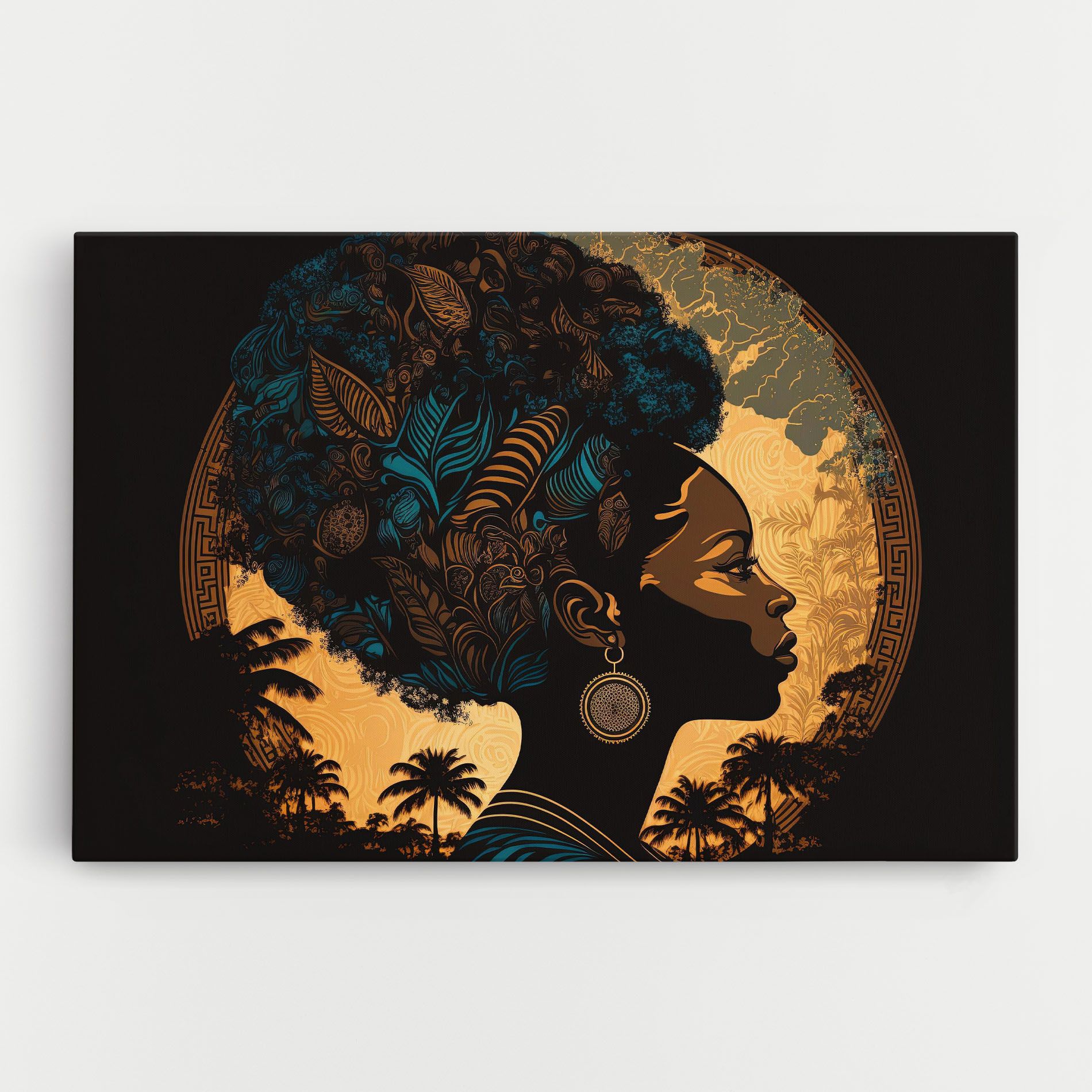 African Profile Woman mockup 0