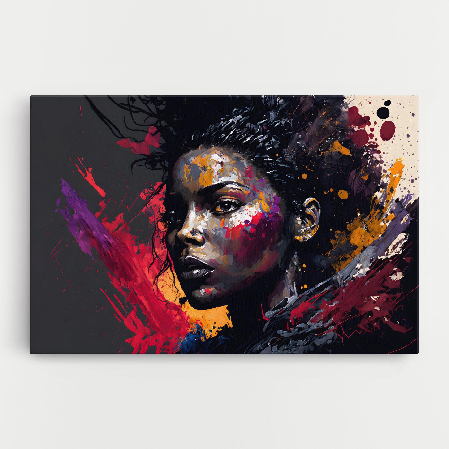 Leinwandbild African Woman Splash mockup 0