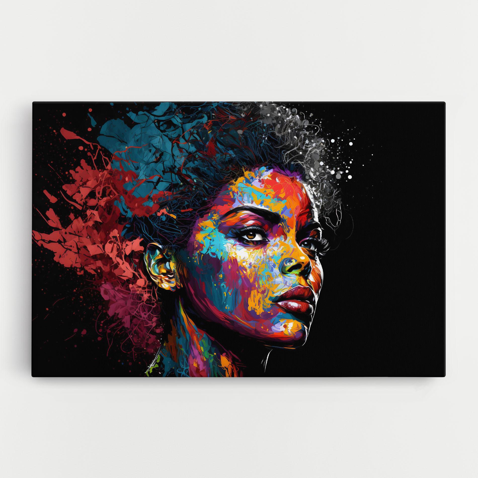 Leinwandbild American Woman Splashes mockup 0