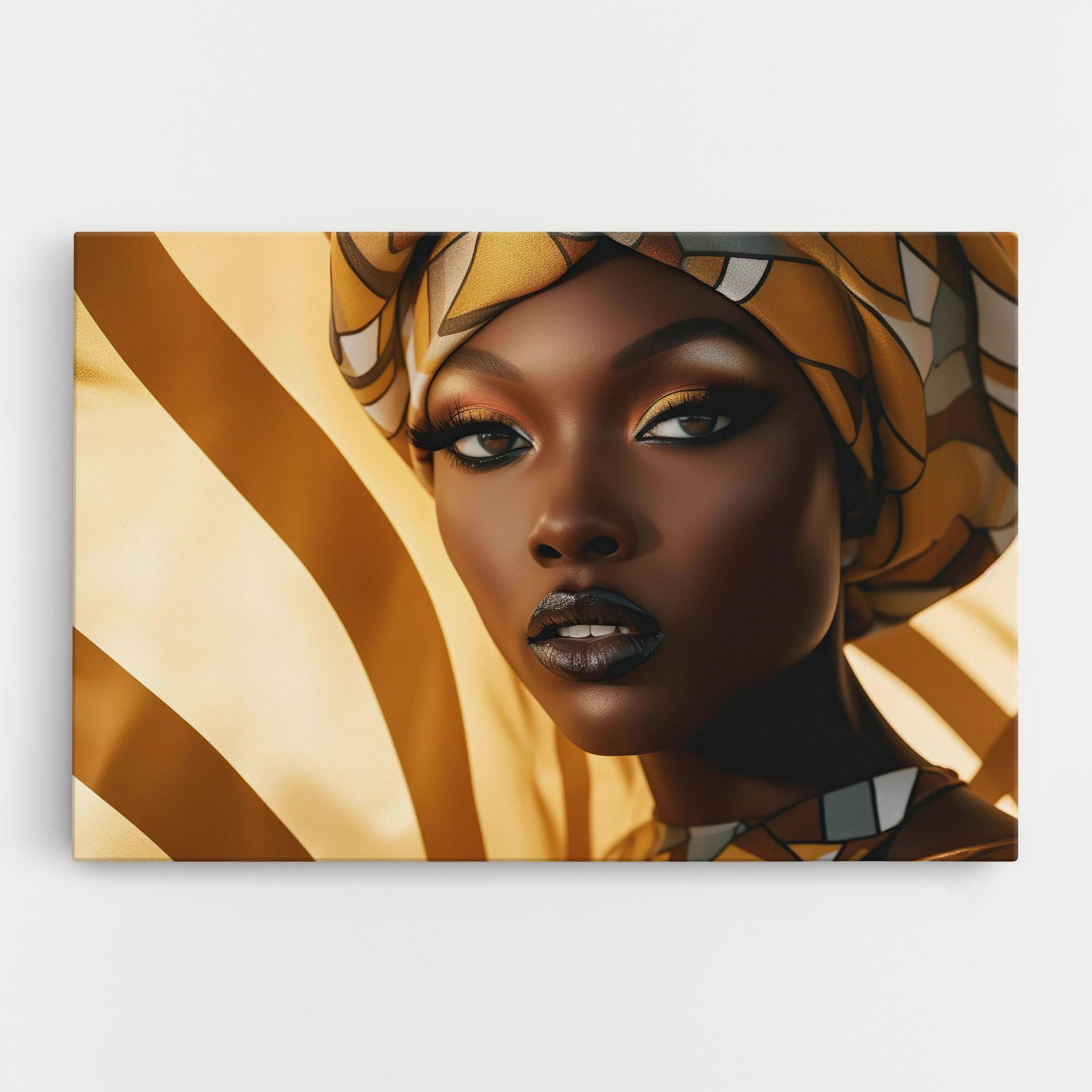 Leinwandbild Fashion African Woman mockup 0