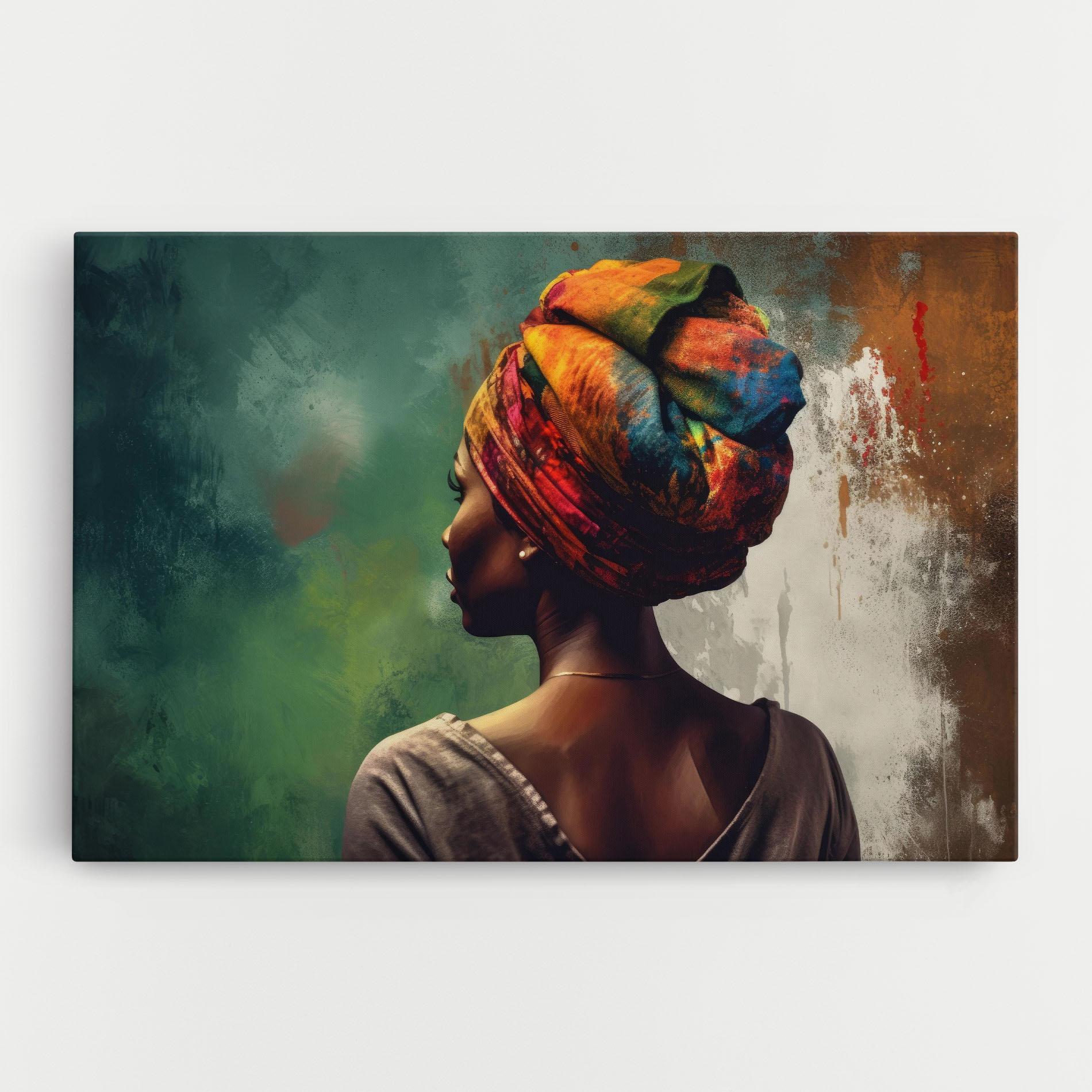 Leinwandbild Yellow Turban Art mockup 0