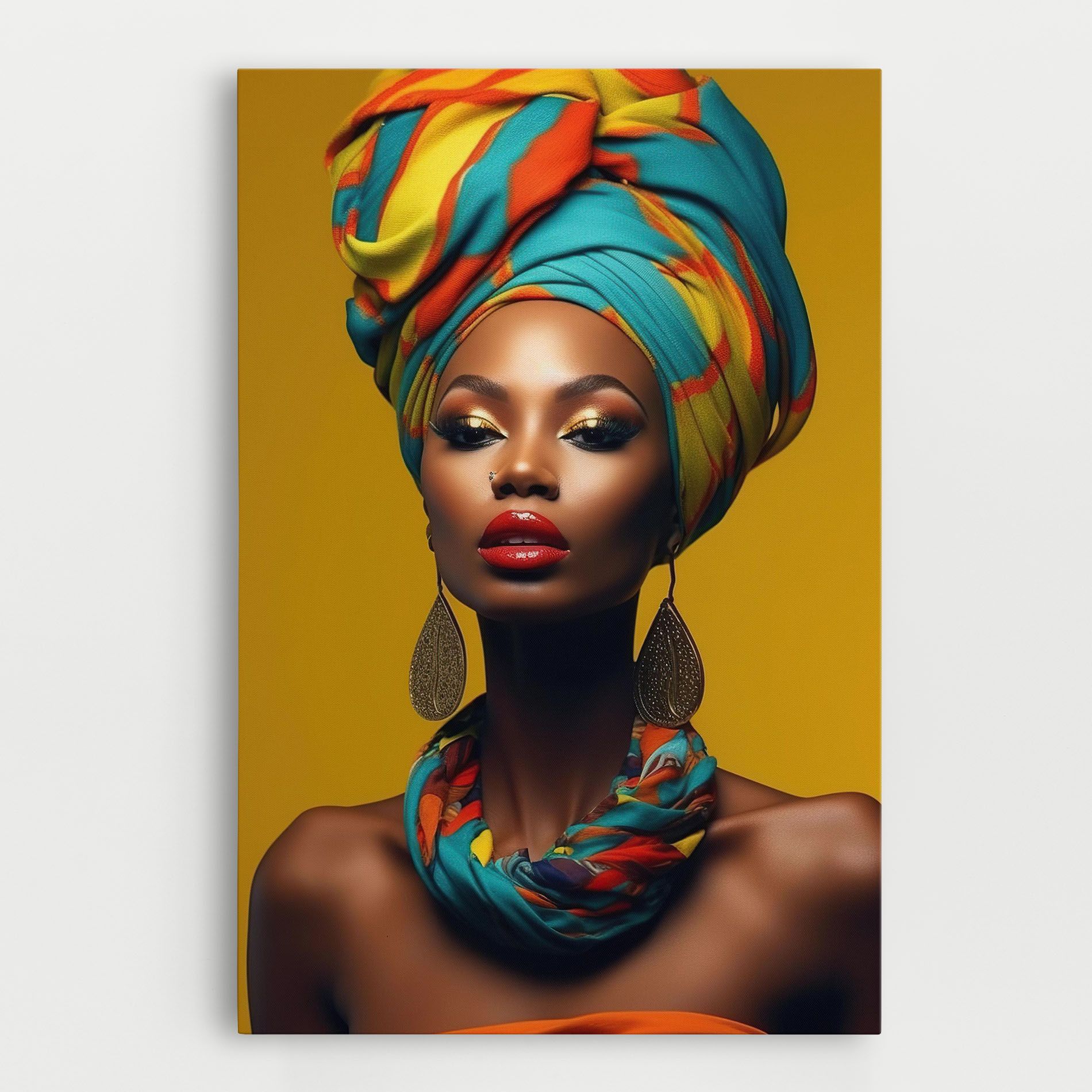 African Yellow Portrait mockup 0