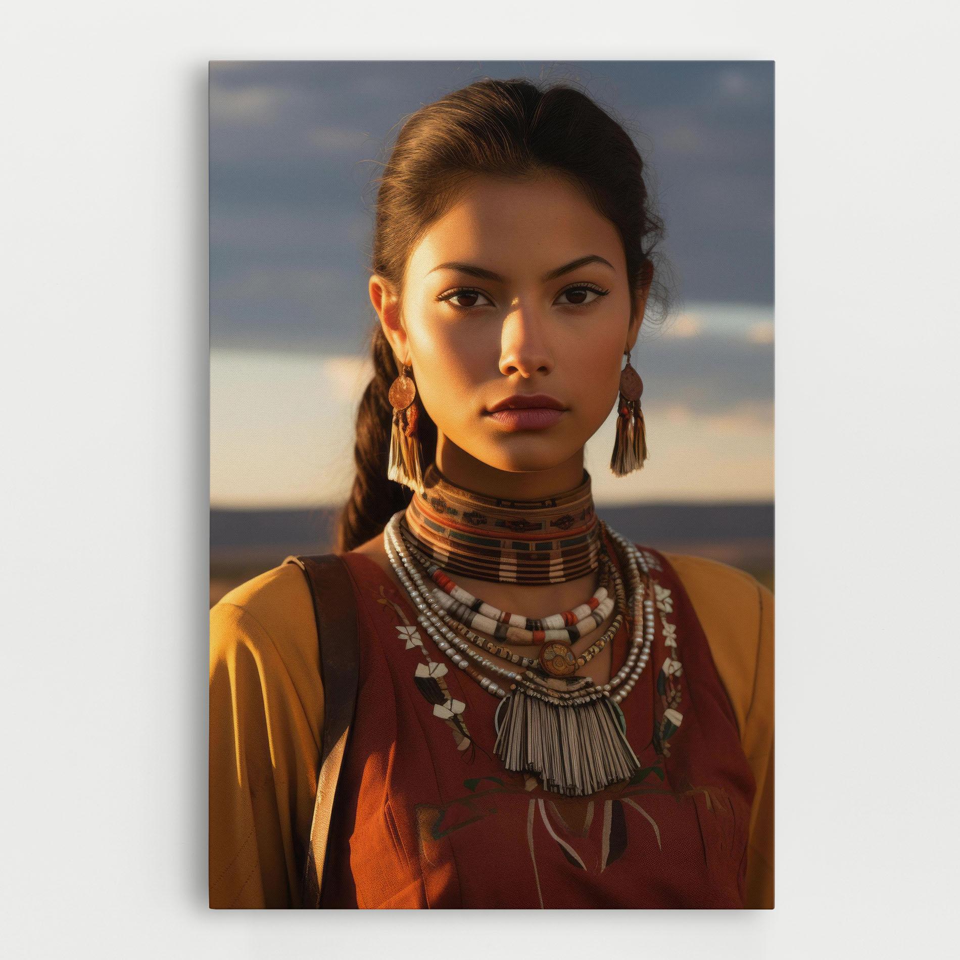 Leinwandbild Native American Desert mockup 0