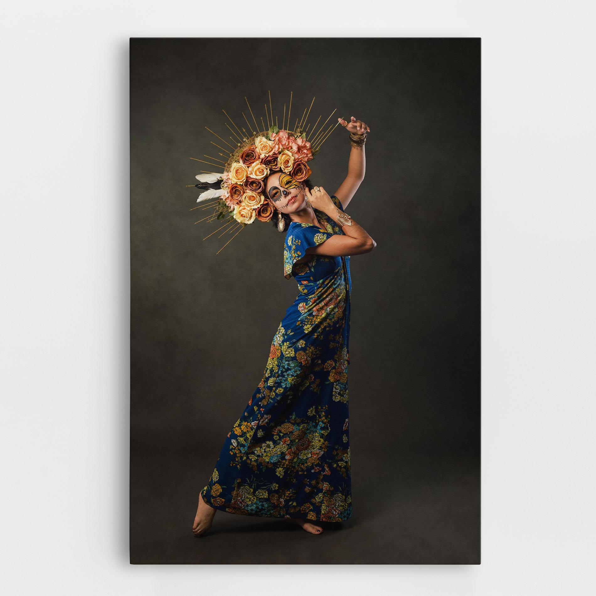 Leinwandbild Sugar Skull Face mockup 0