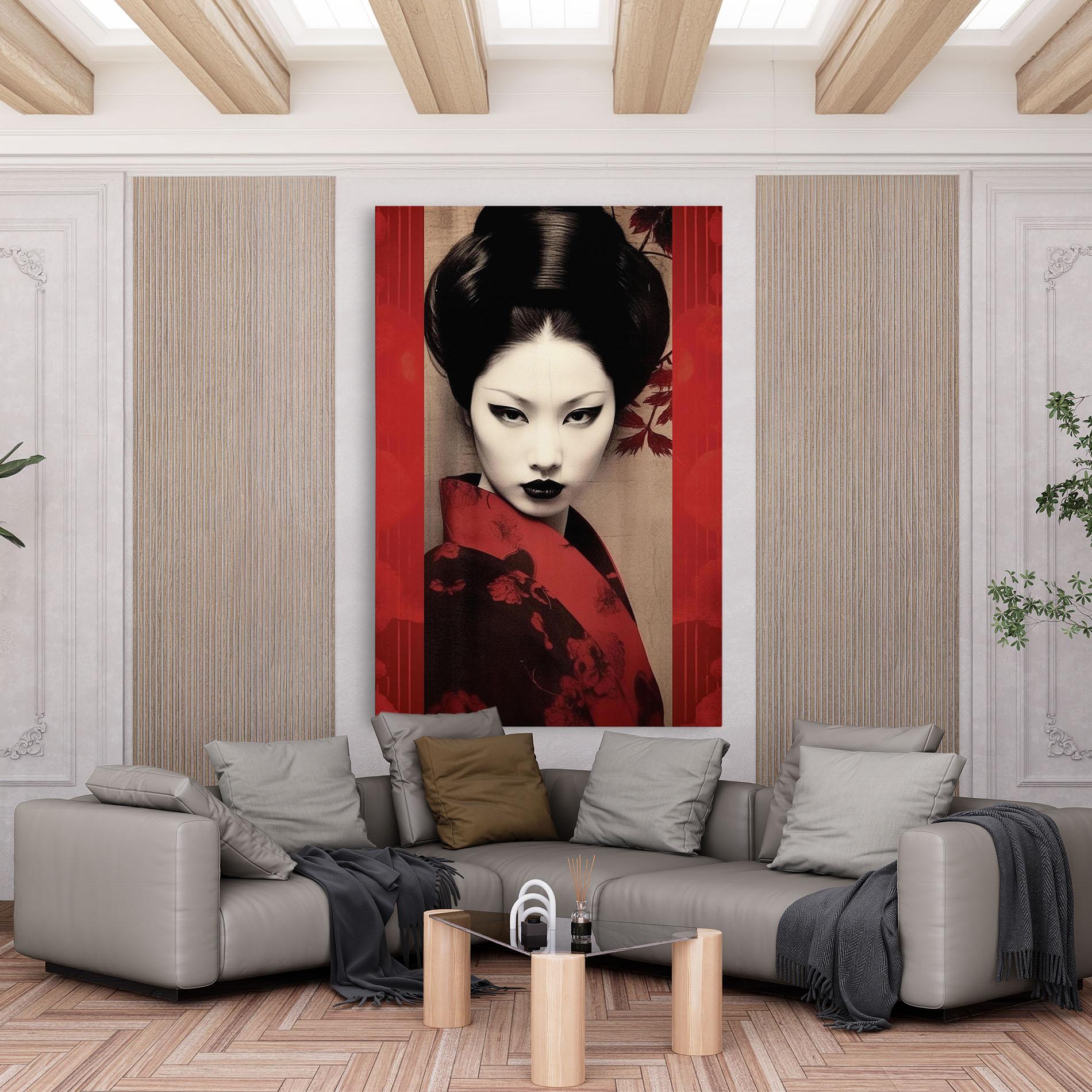 Leinwandbild Black Asiatic Makeup mockup 6