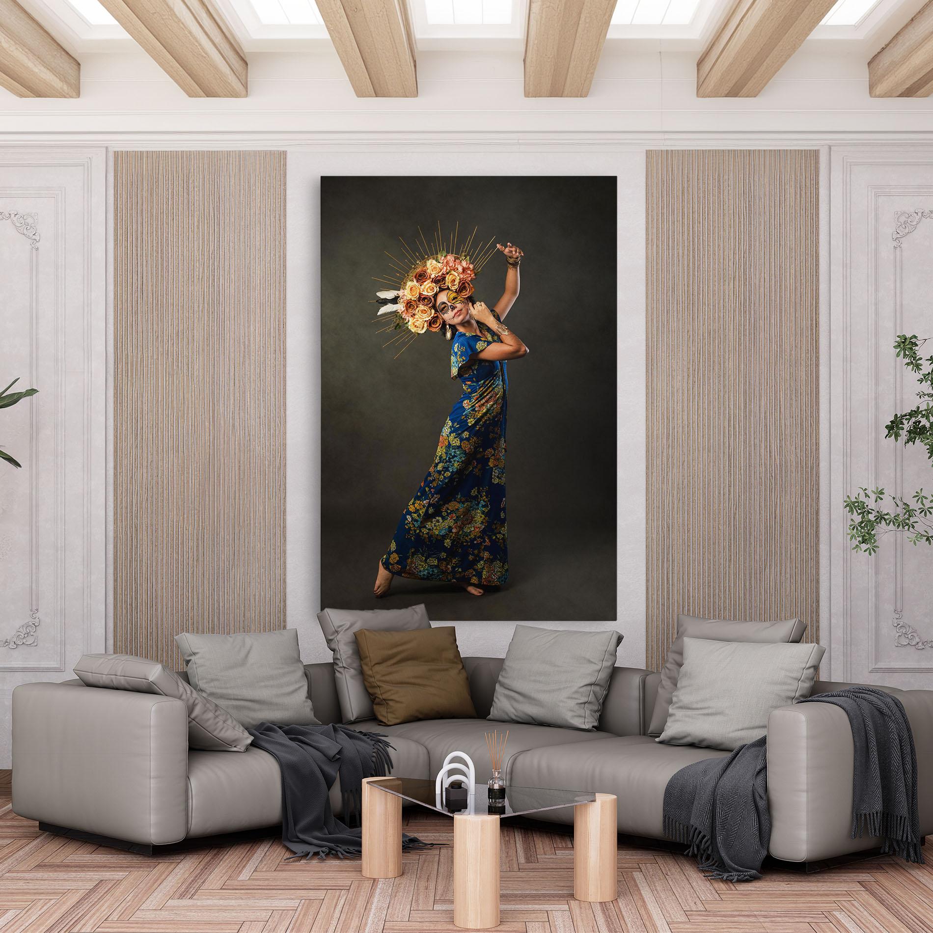 Leinwandbild Sugar Skull Face mockup 6