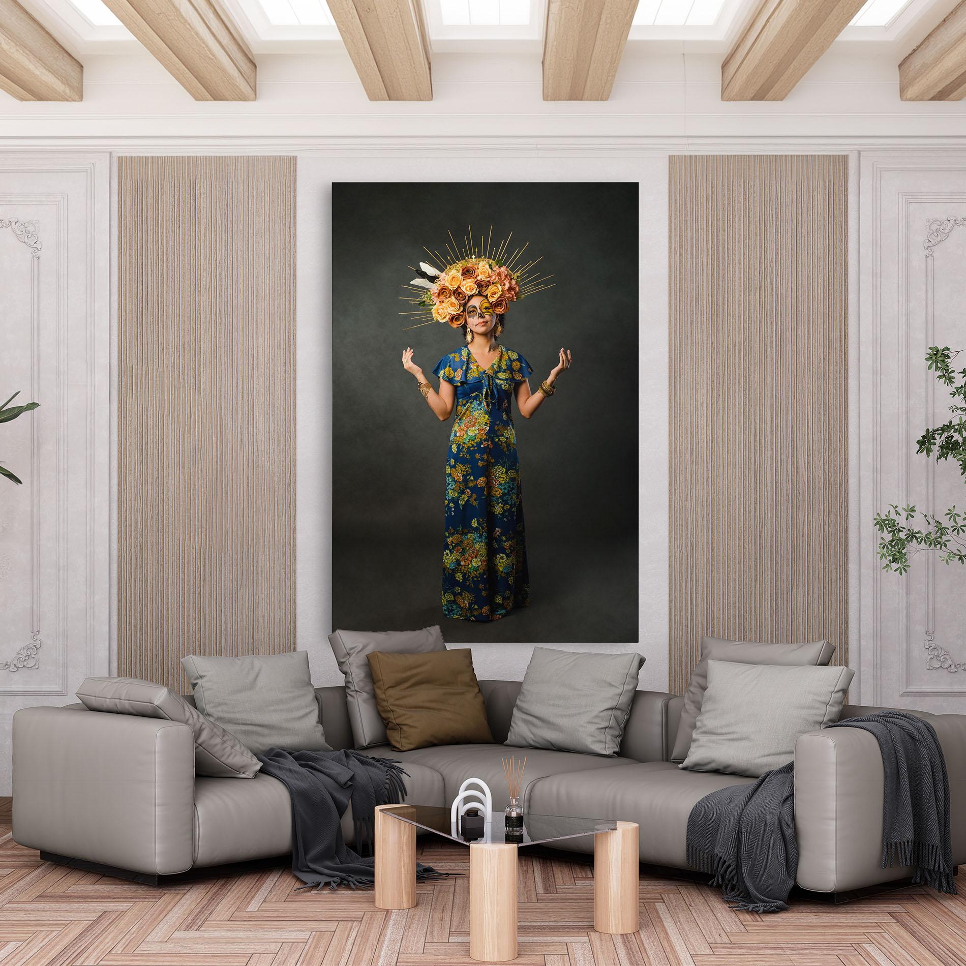 Leinwandbild Sugar Skull Makeup mockup 6