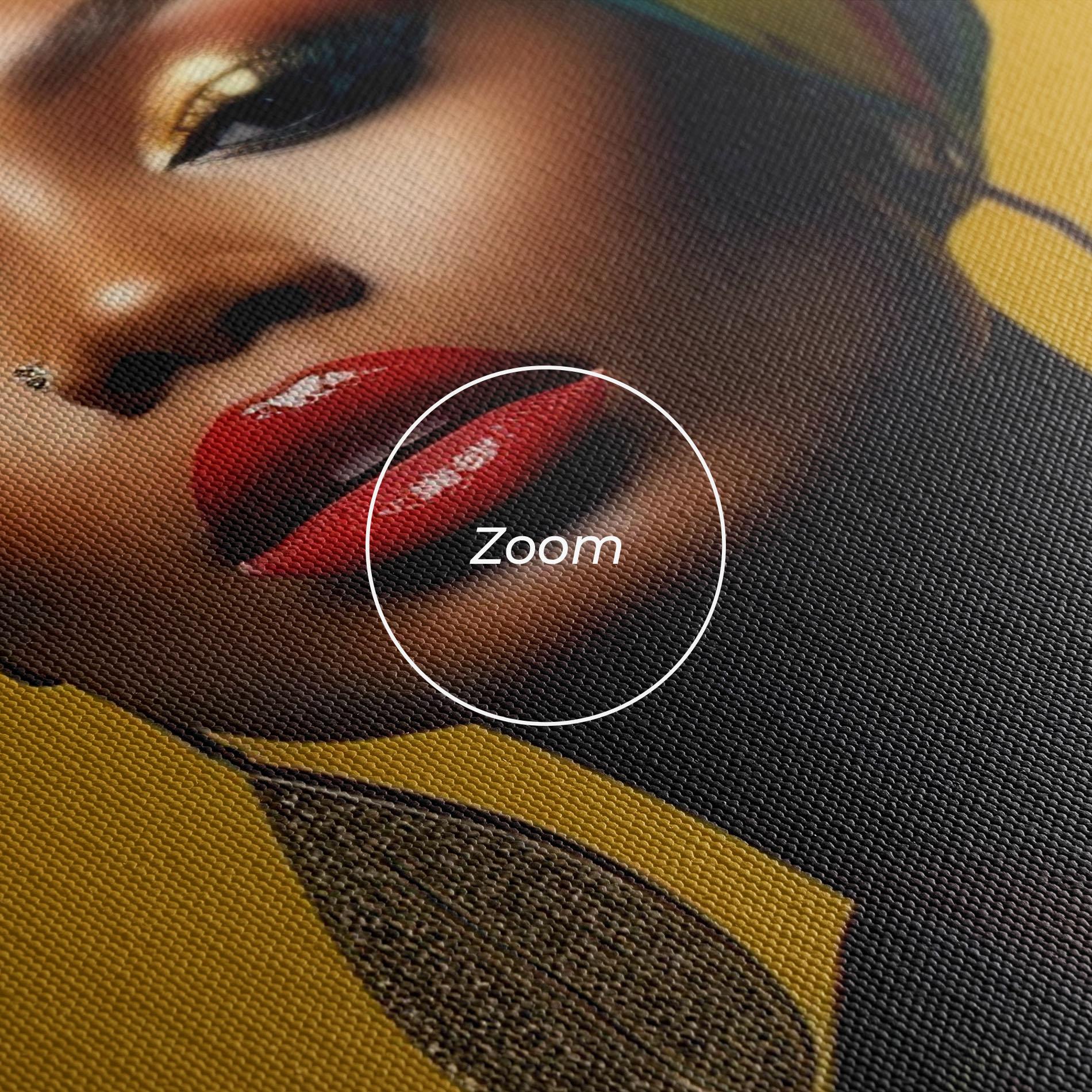 Leinwandbild African Yellow Portrait mockup 3