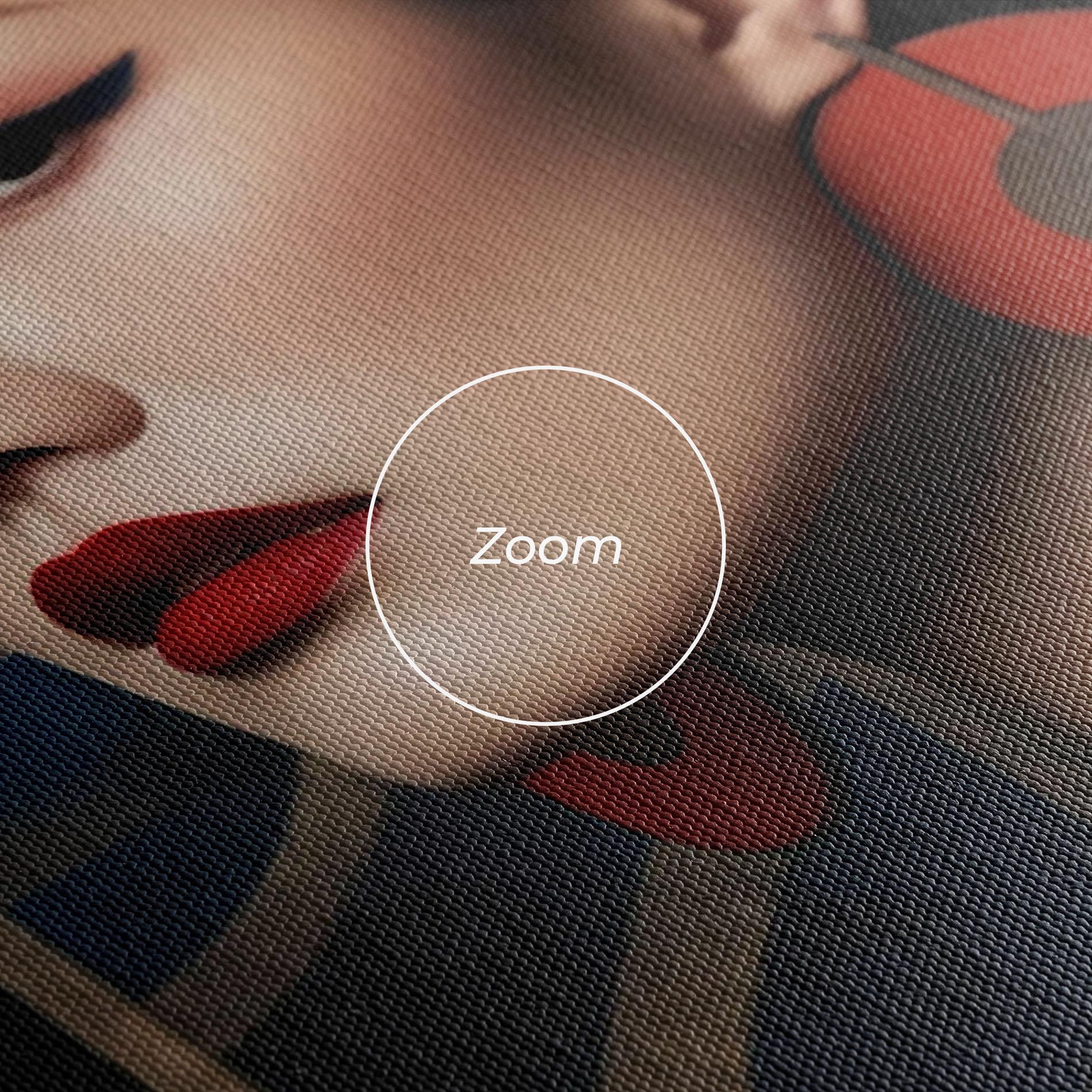 Leinwandbild Asian Big Earrings mockup 3