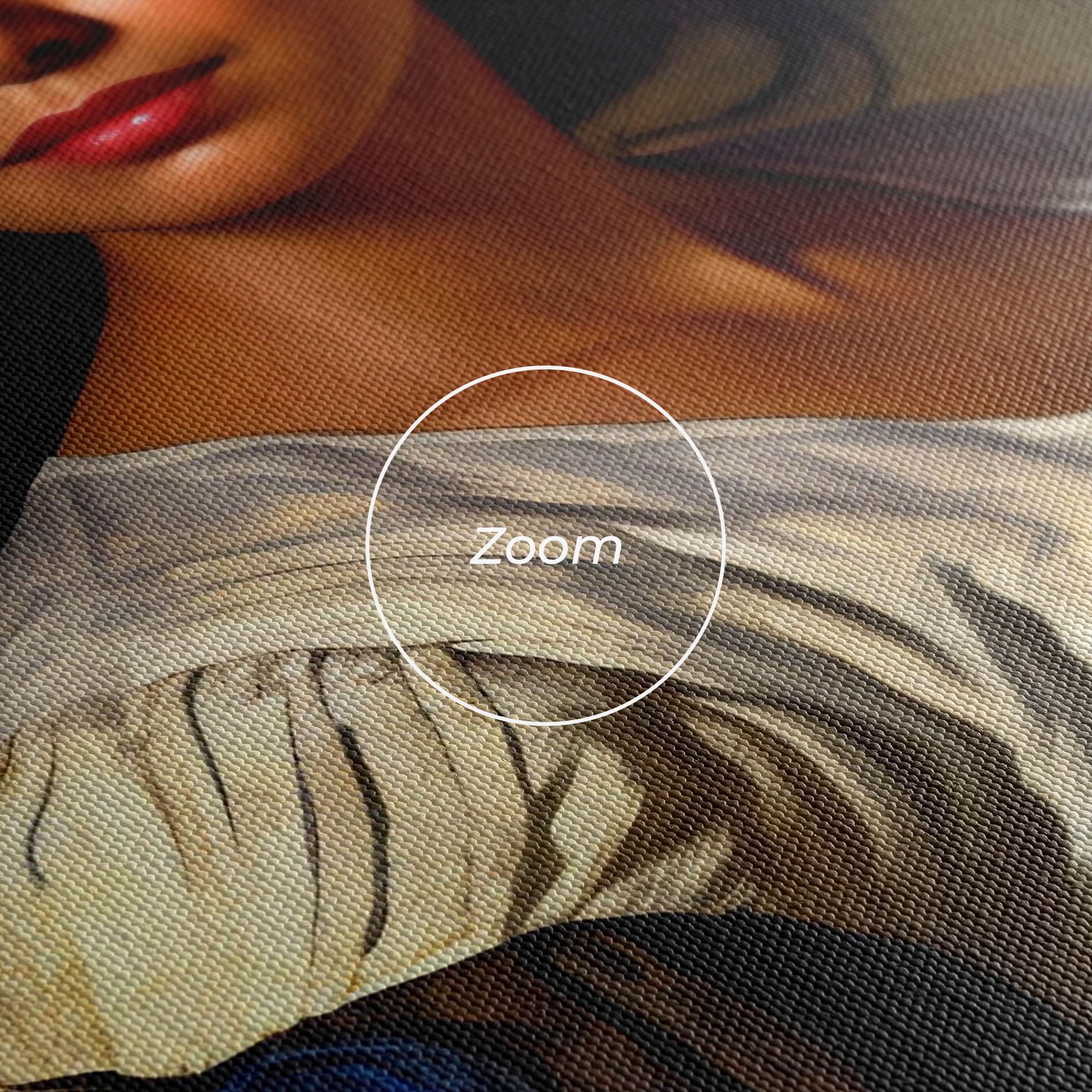 Leinwandbild Beautiful Brunette Art mockup 3