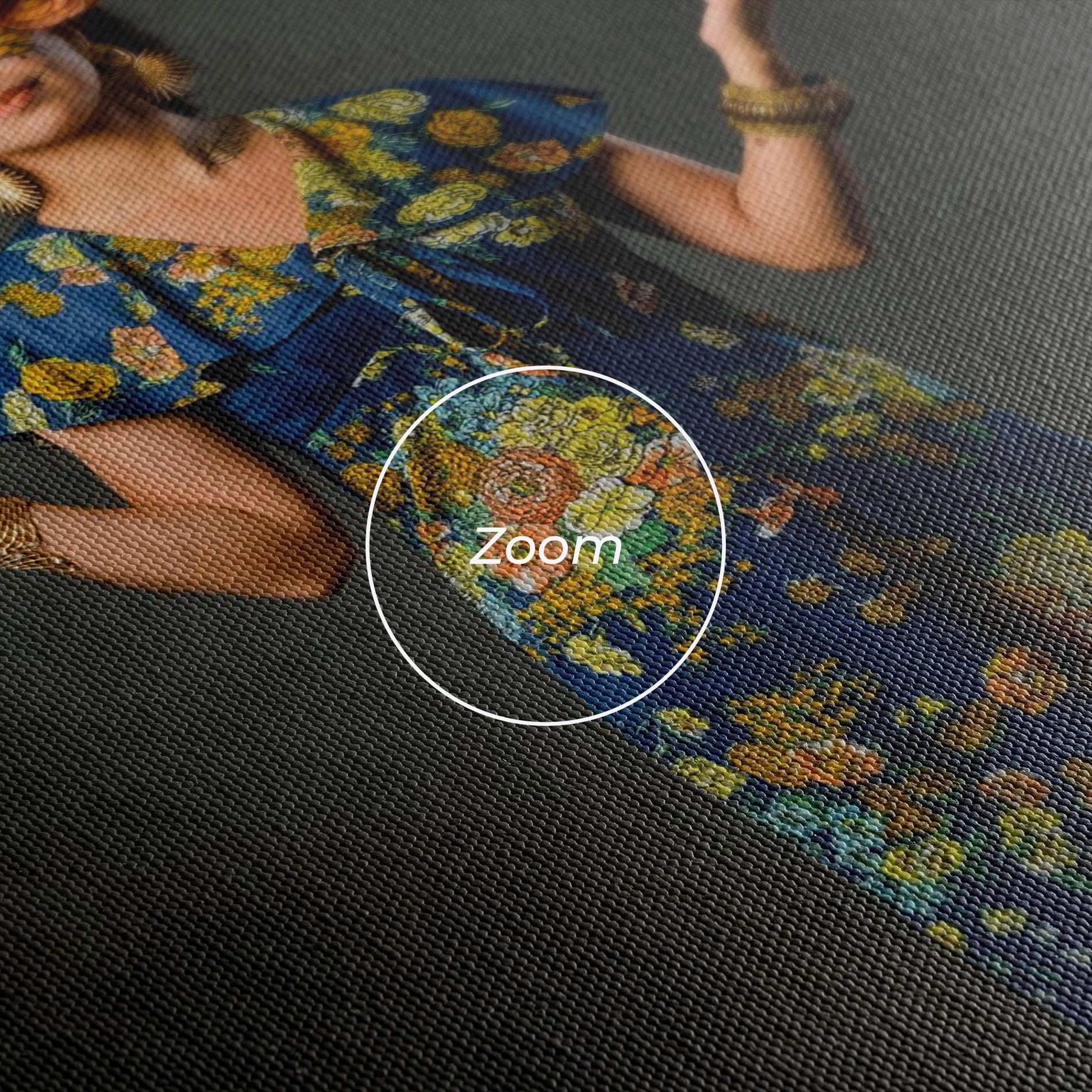 Leinwandbild Sugar Skull Makeup mockup 3