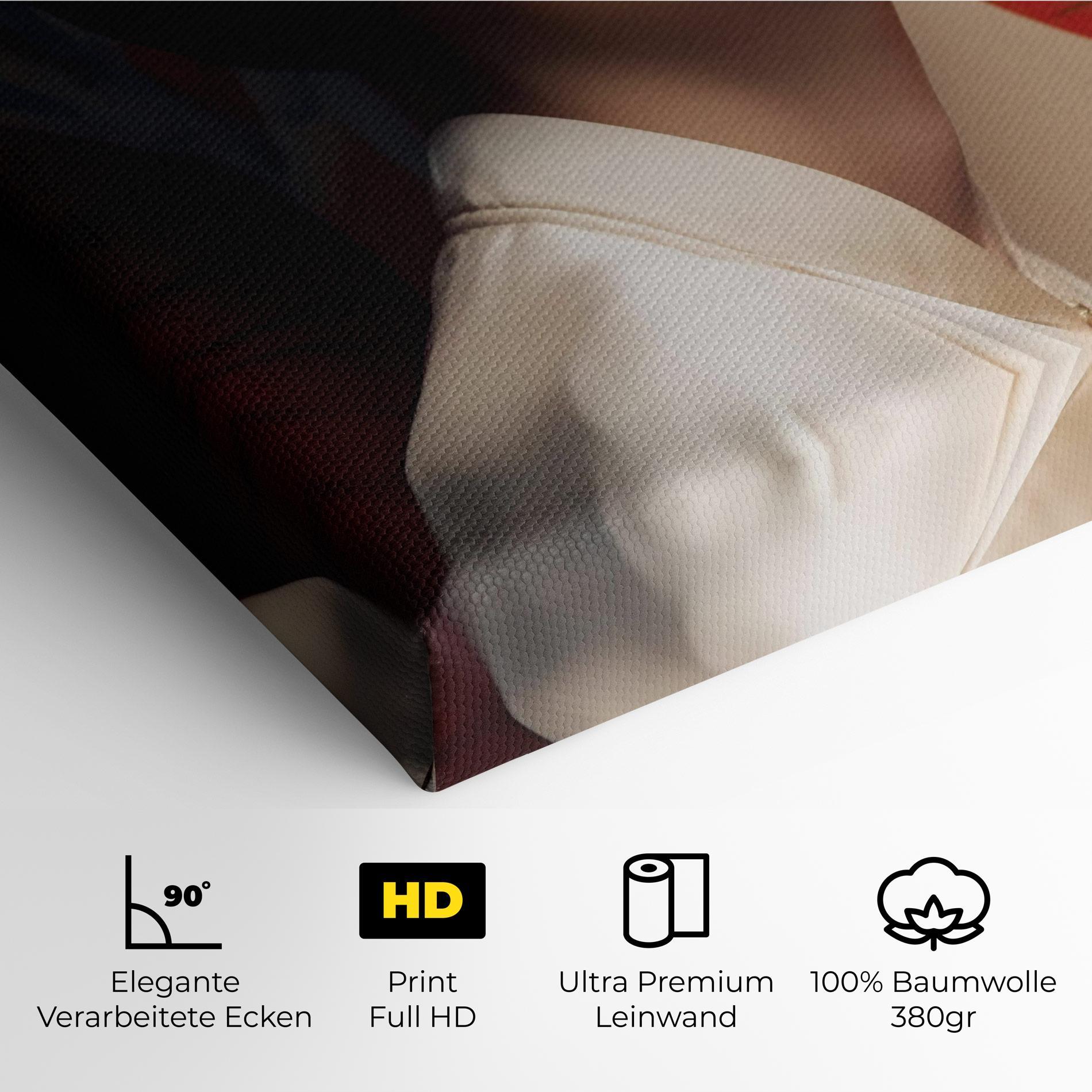 Leinwandbild Asiatic Red Lips mockup 4