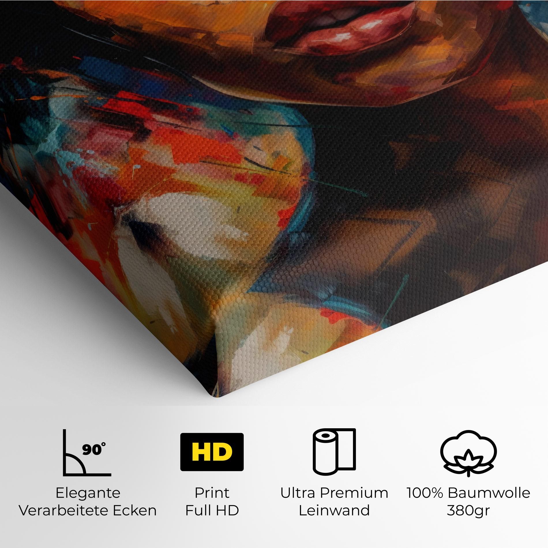 Intense Fiery Portrait mockup 4