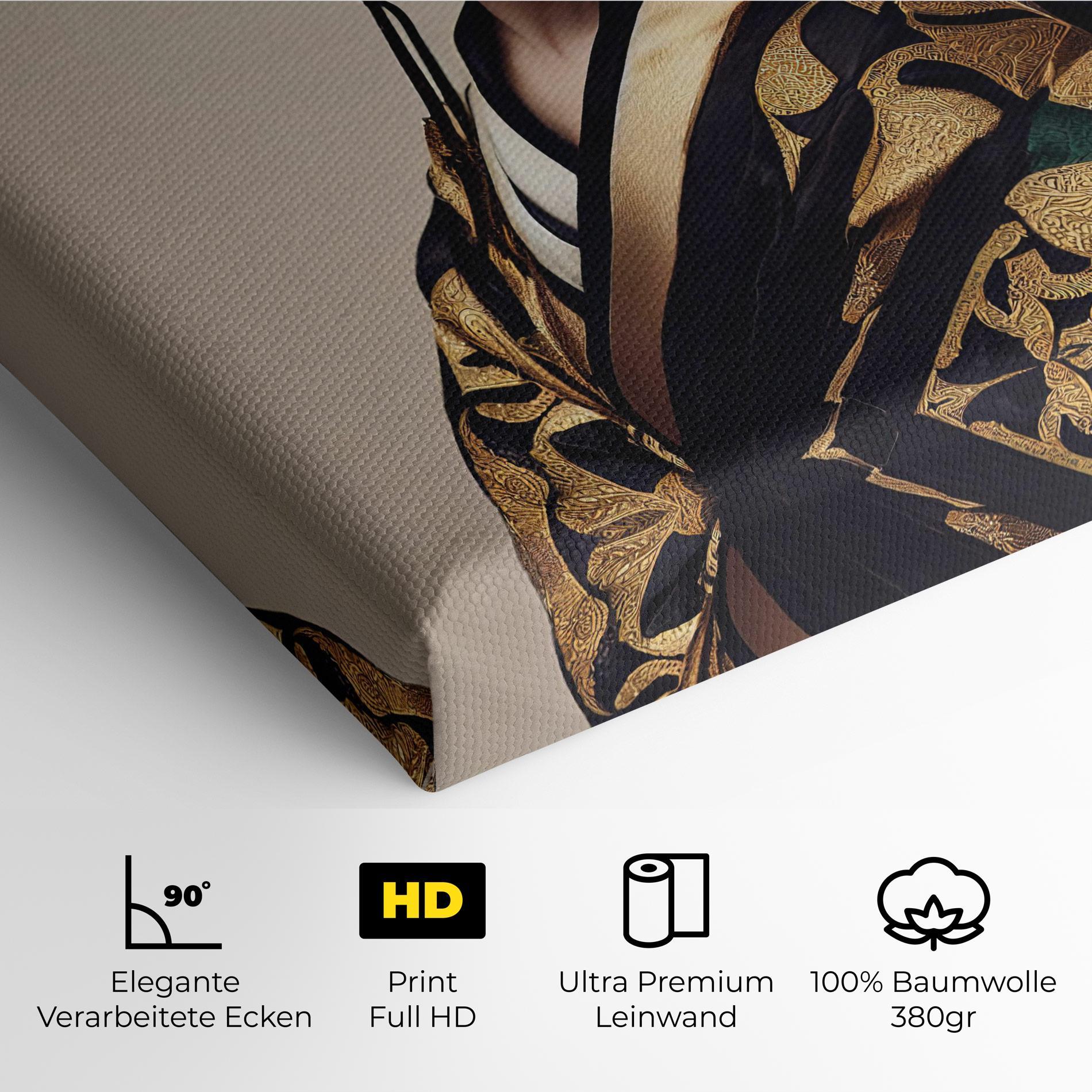 Leinwandbild Kimono Headphones mockup 4