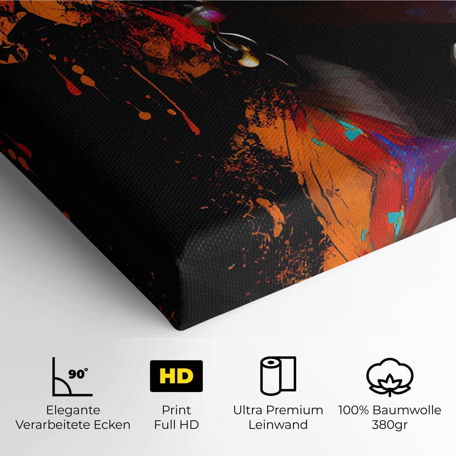 Leinwandbild Pretty African Art Splash mockup 4