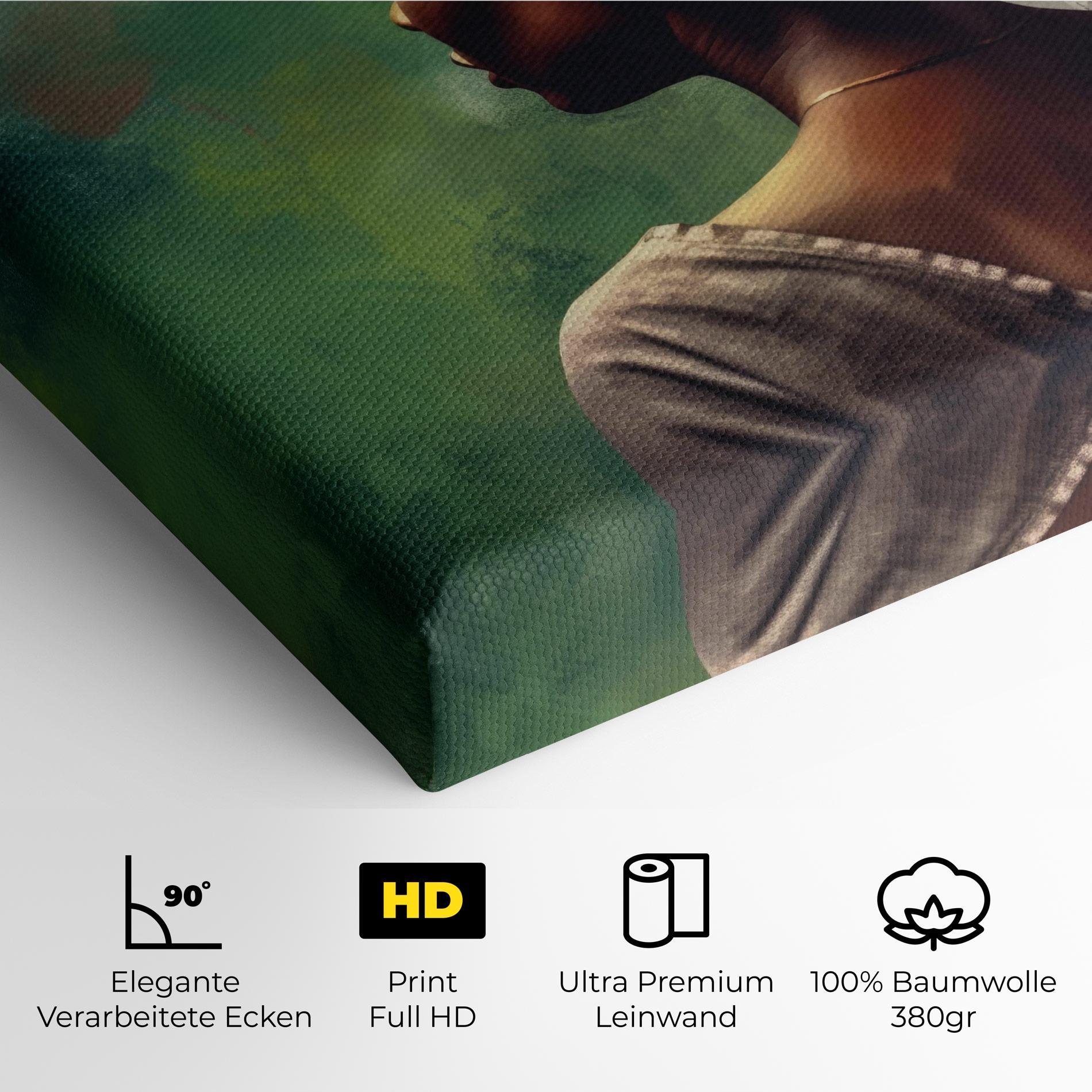Leinwandbild Yellow Turban Art mockup 4