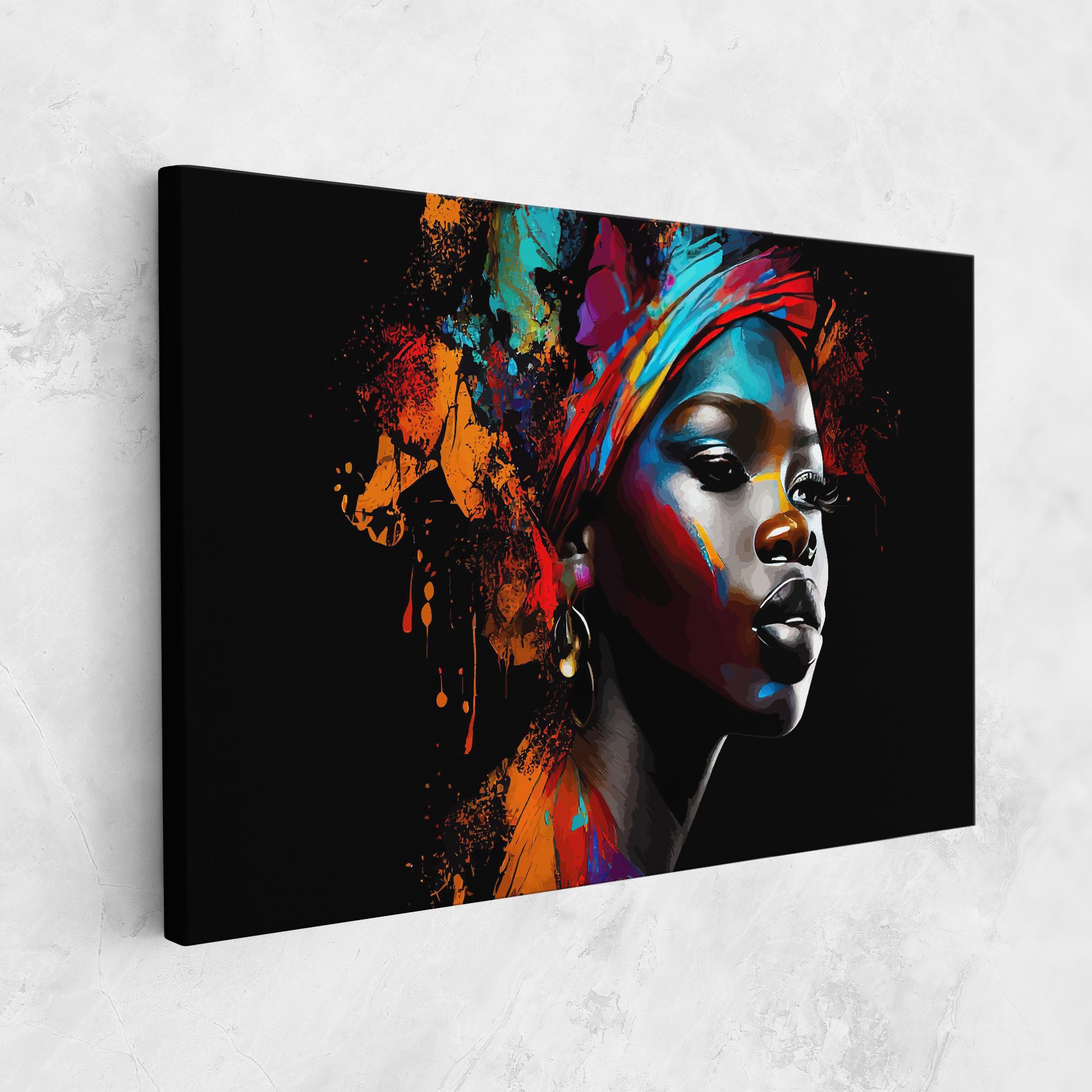 Pretty African Art Splash mockup 1