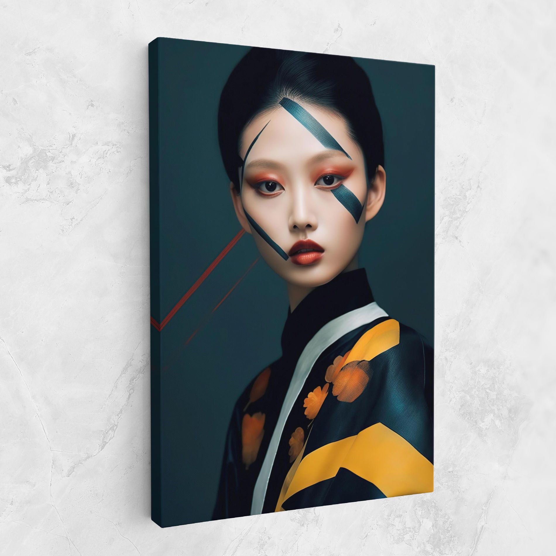Asian Painted Woman mockup 1