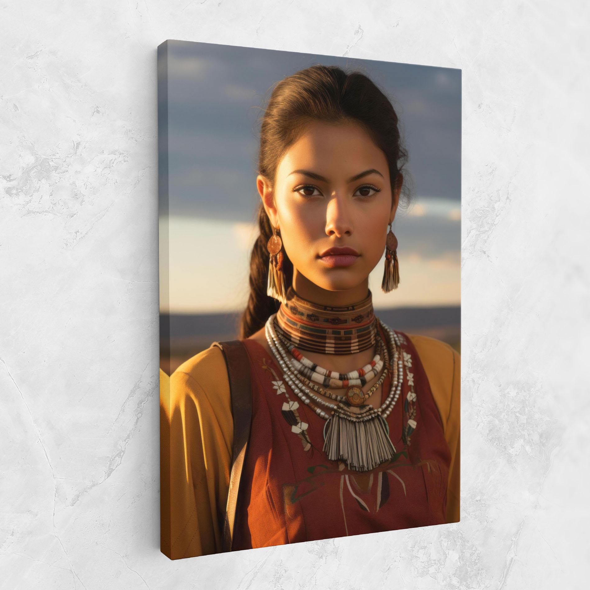 Leinwandbild Native American Desert mockup 1