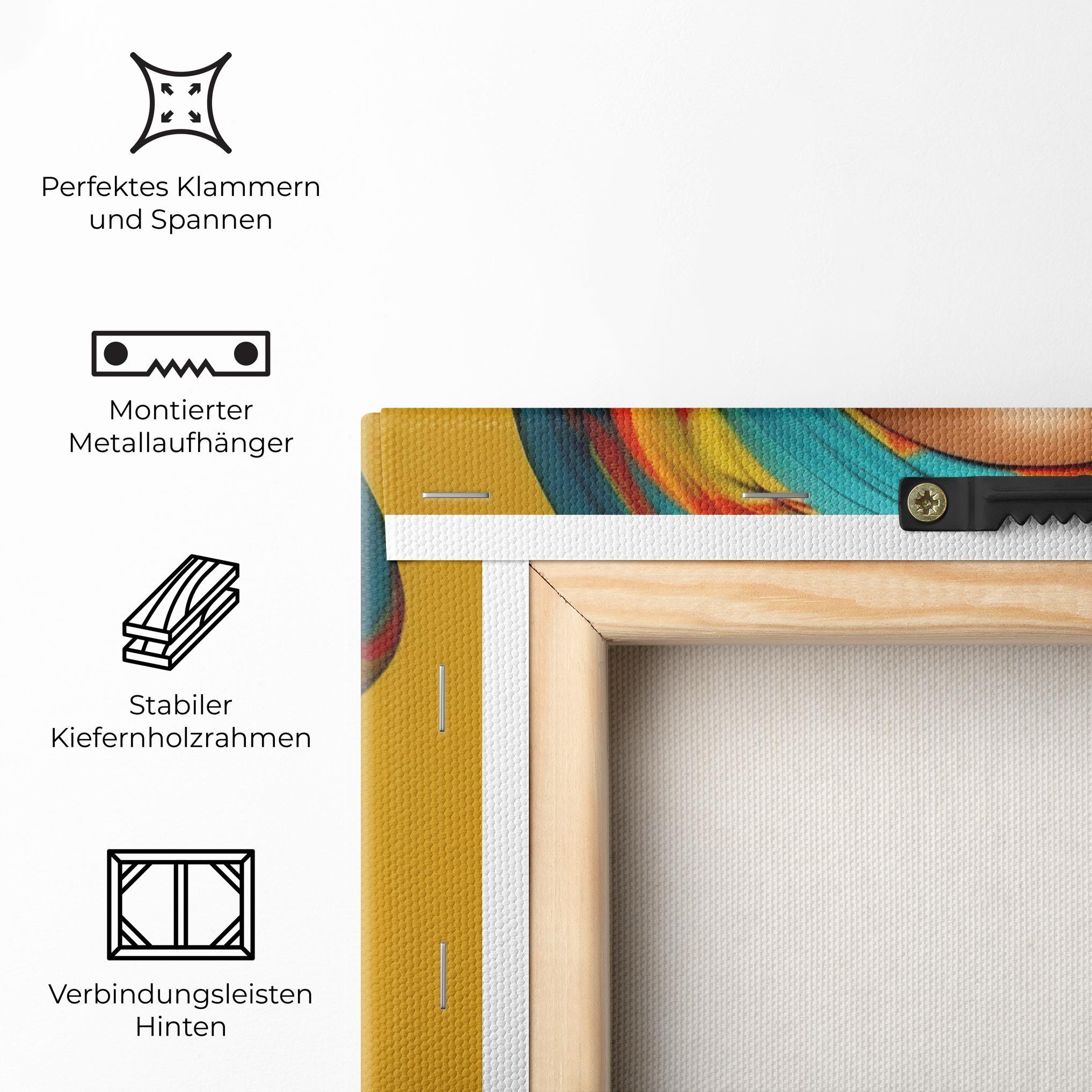 Leinwandbild African Yellow Portrait mockup 5