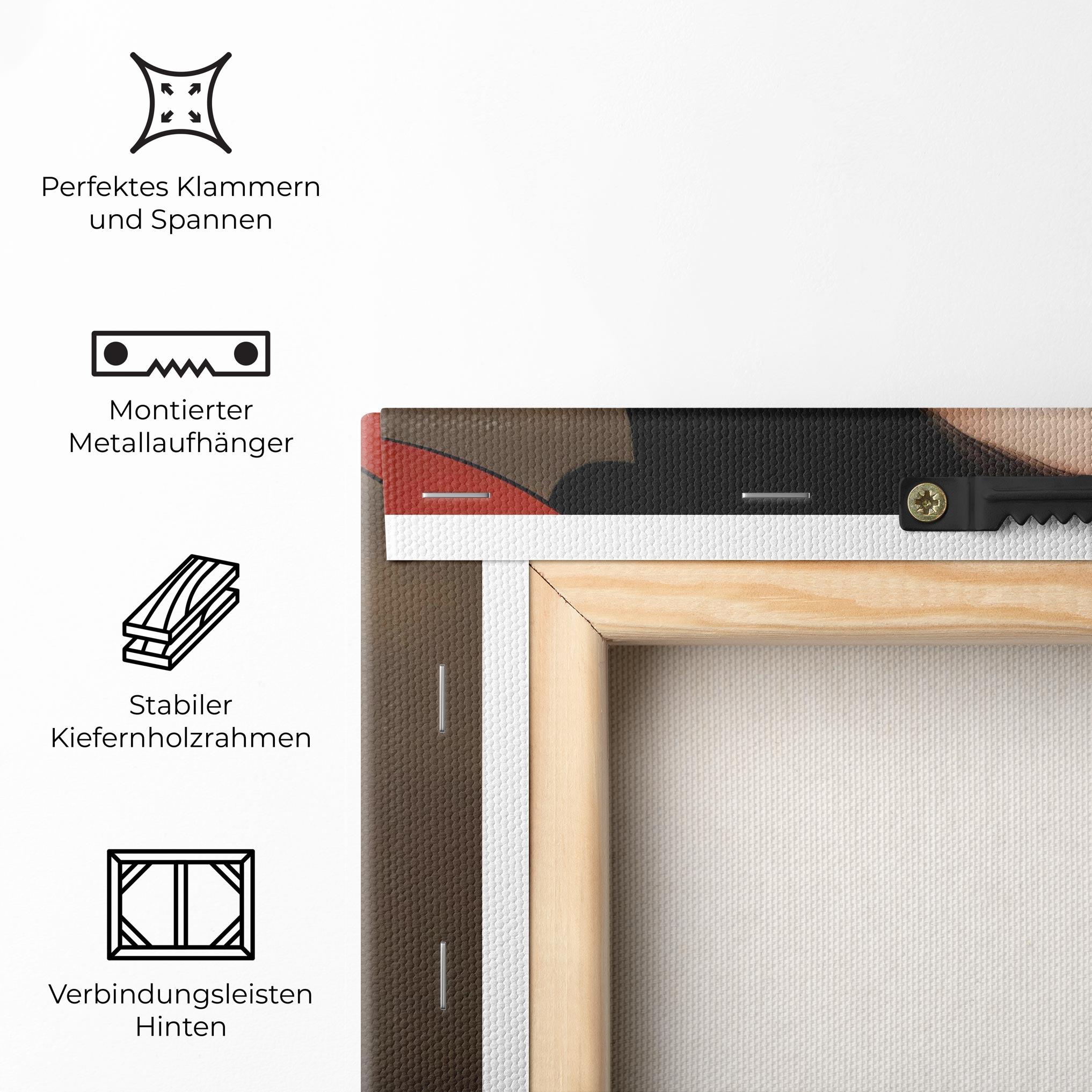 Leinwandbild Asian Big Earrings mockup 5