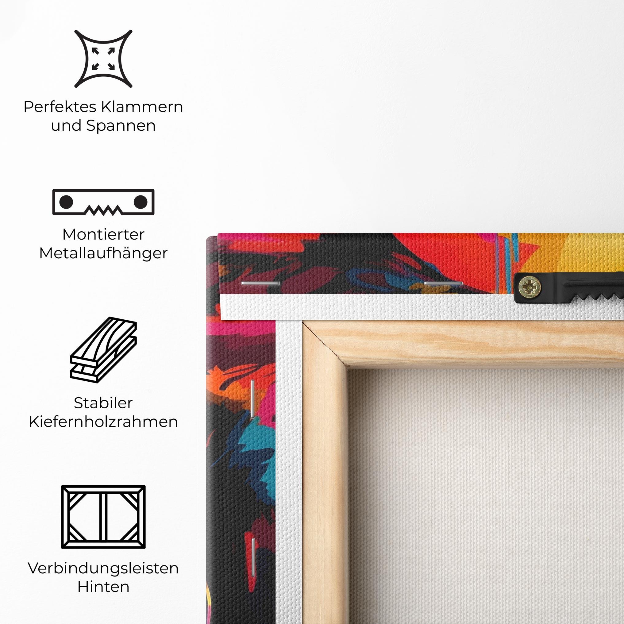 Leinwandbild Beautiful African Art mockup 5