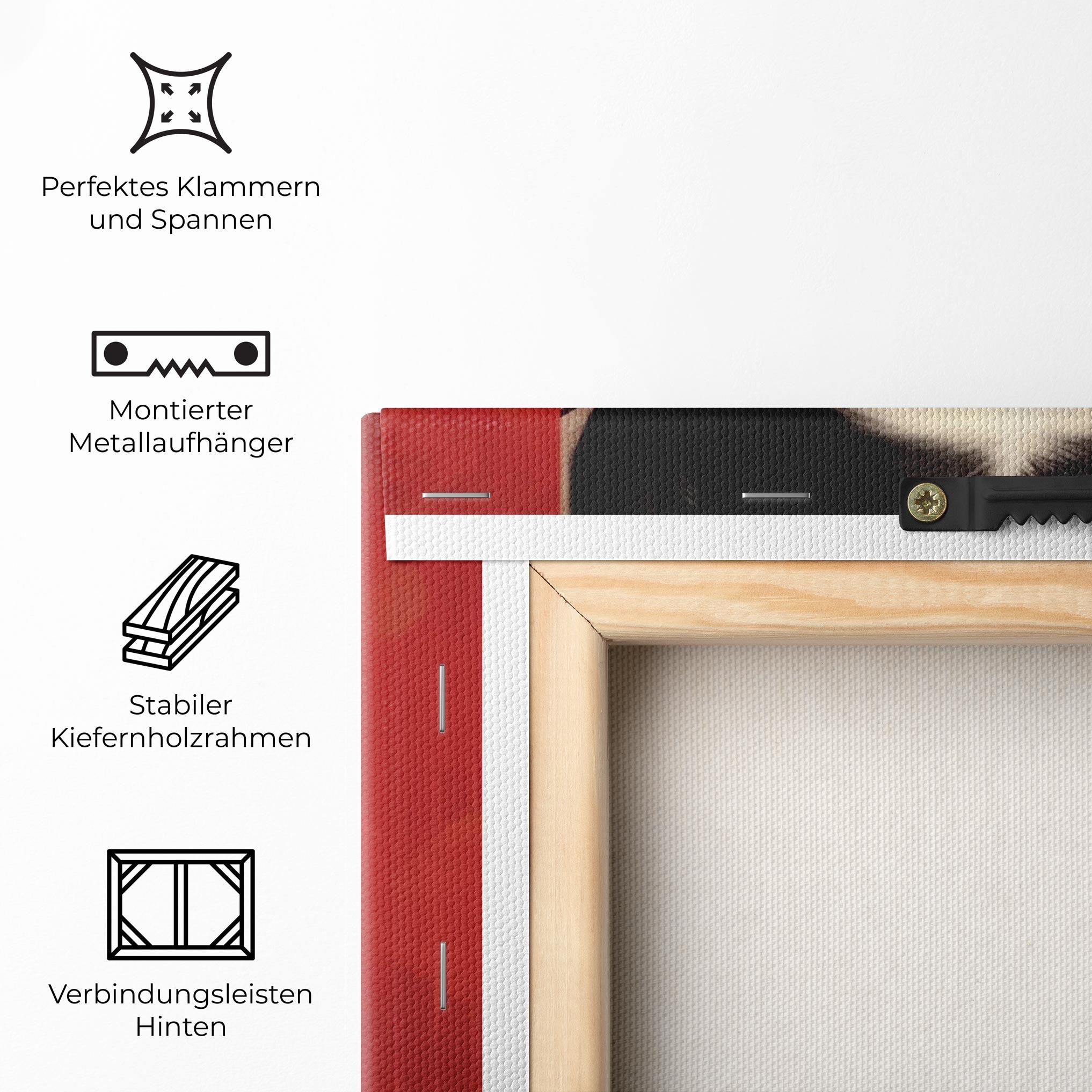 Leinwandbild Black Asiatic Makeup mockup 5