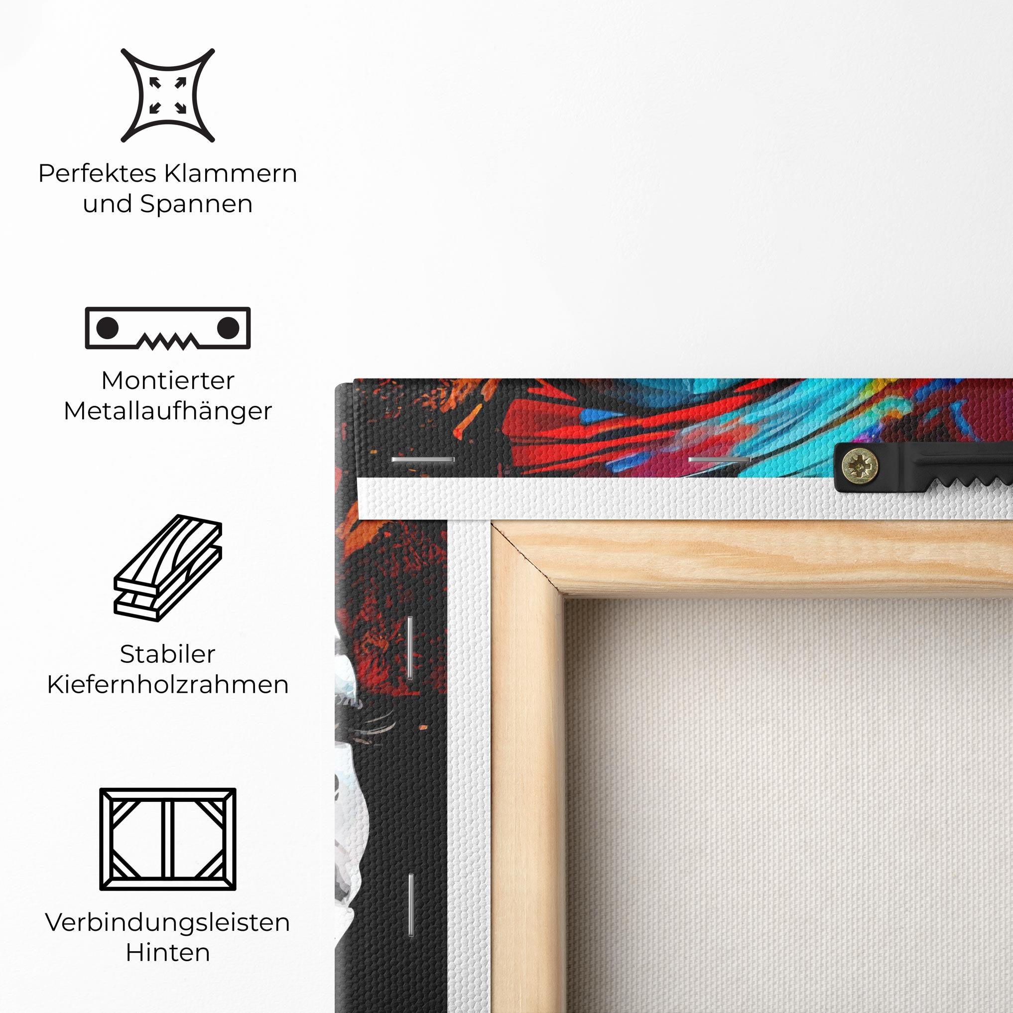 Leinwandbild Pretty African Art Splash mockup 5