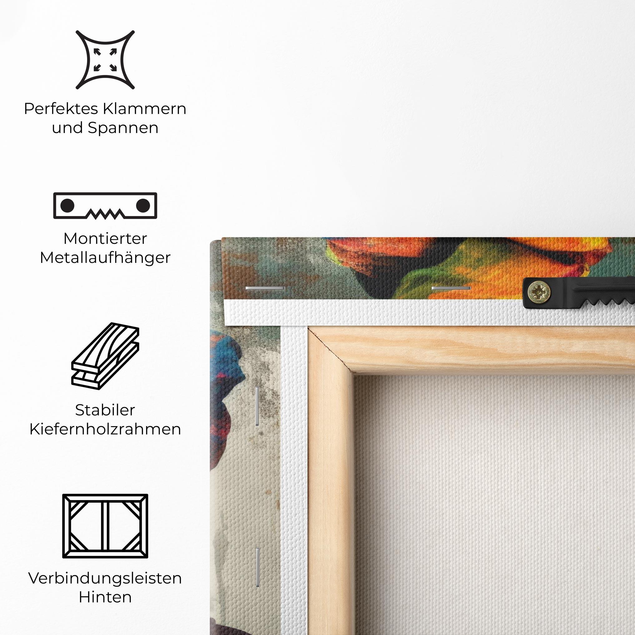 Leinwandbild Yellow Turban Art mockup 5
