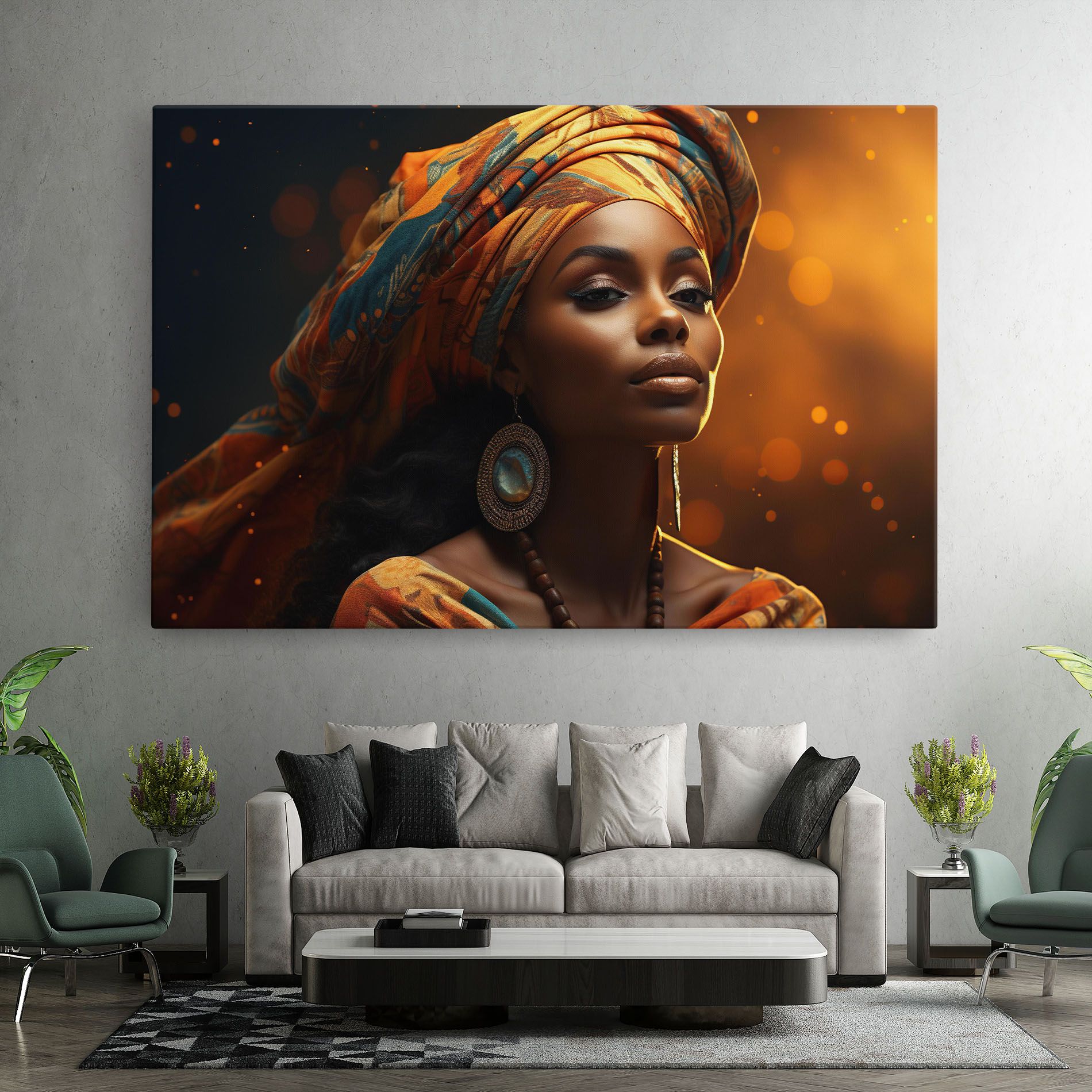 Fashion African Portrait mockup 7