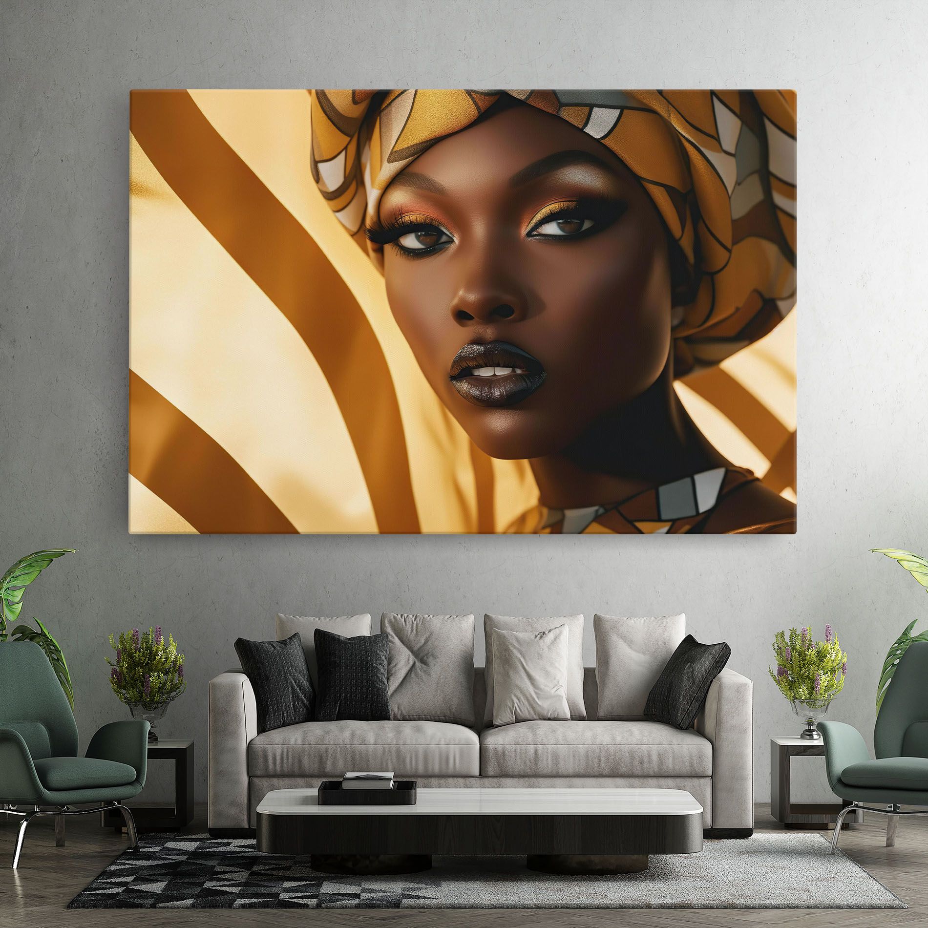 Fashion African Woman mockup 7