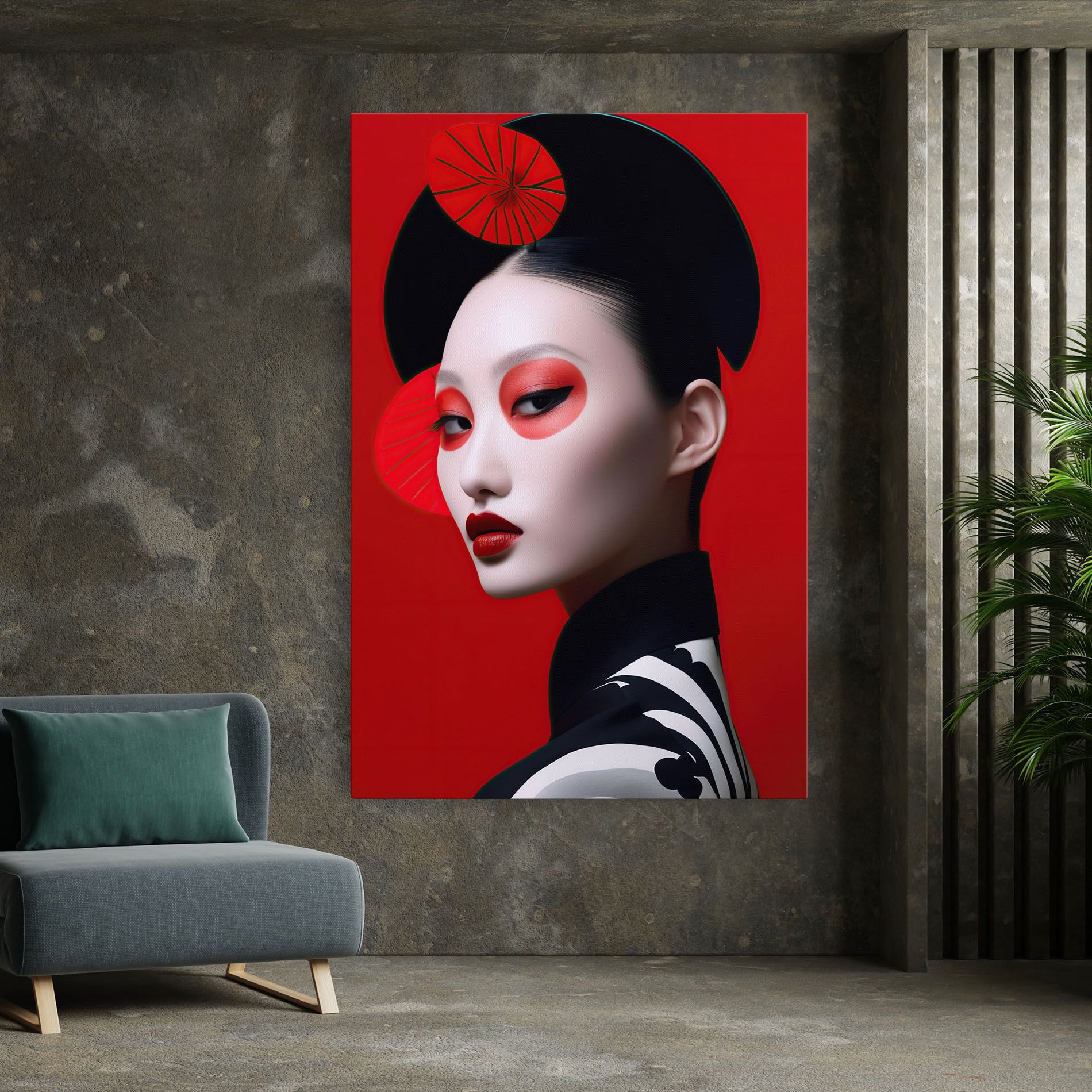 Asiatic Red Makeup mockup 7