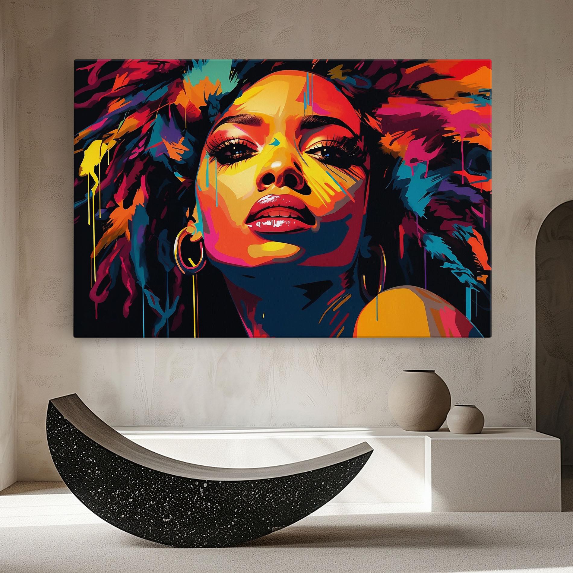 Leinwandbild Beautiful African Art mockup 8