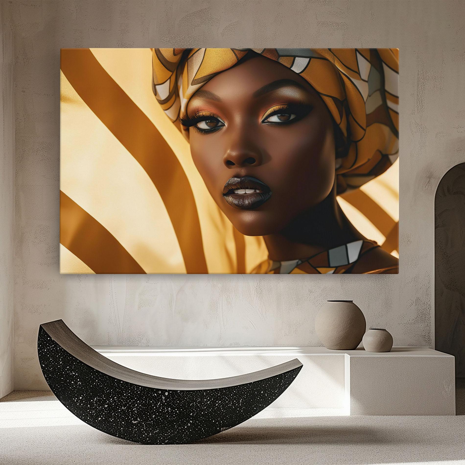 Leinwandbild Fashion African Woman mockup 8