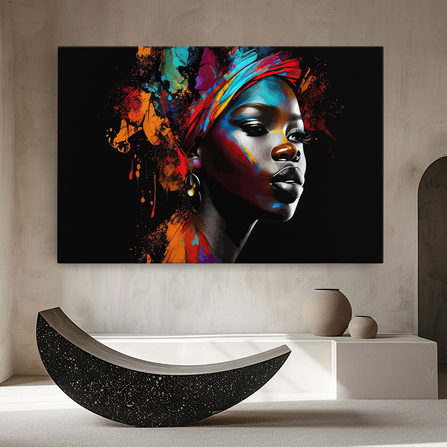 Pretty African Art Splash mockup 8