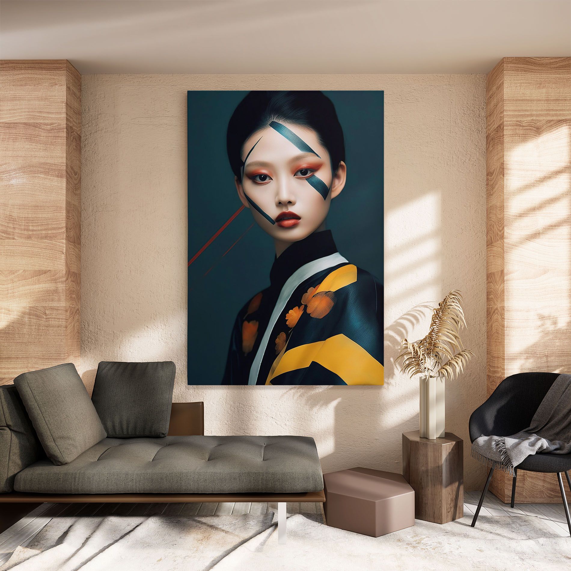 Asian Painted Woman mockup 8