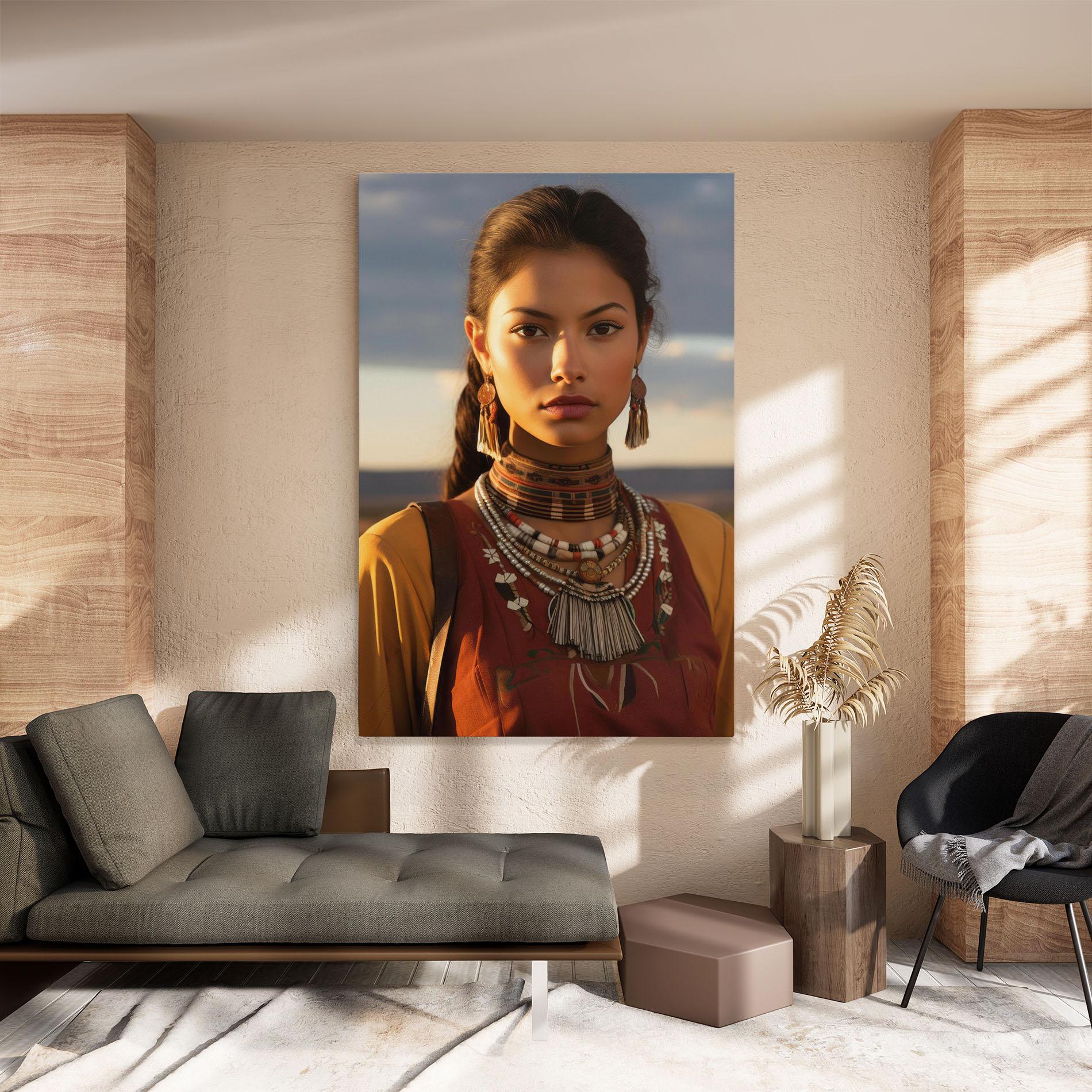 Leinwandbild Native American Desert mockup 8