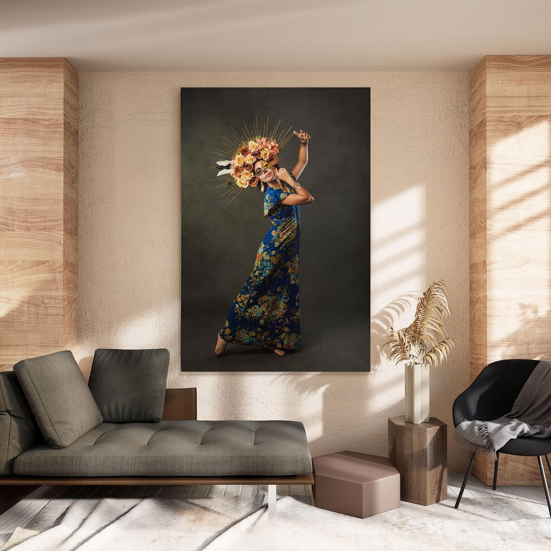 Leinwandbild Sugar Skull Face mockup 8