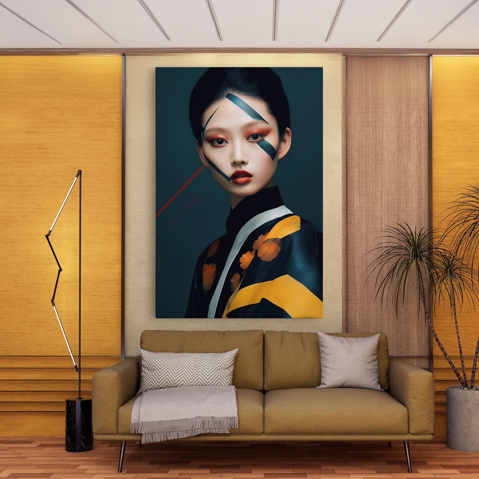 Asian Painted Woman mockup 9