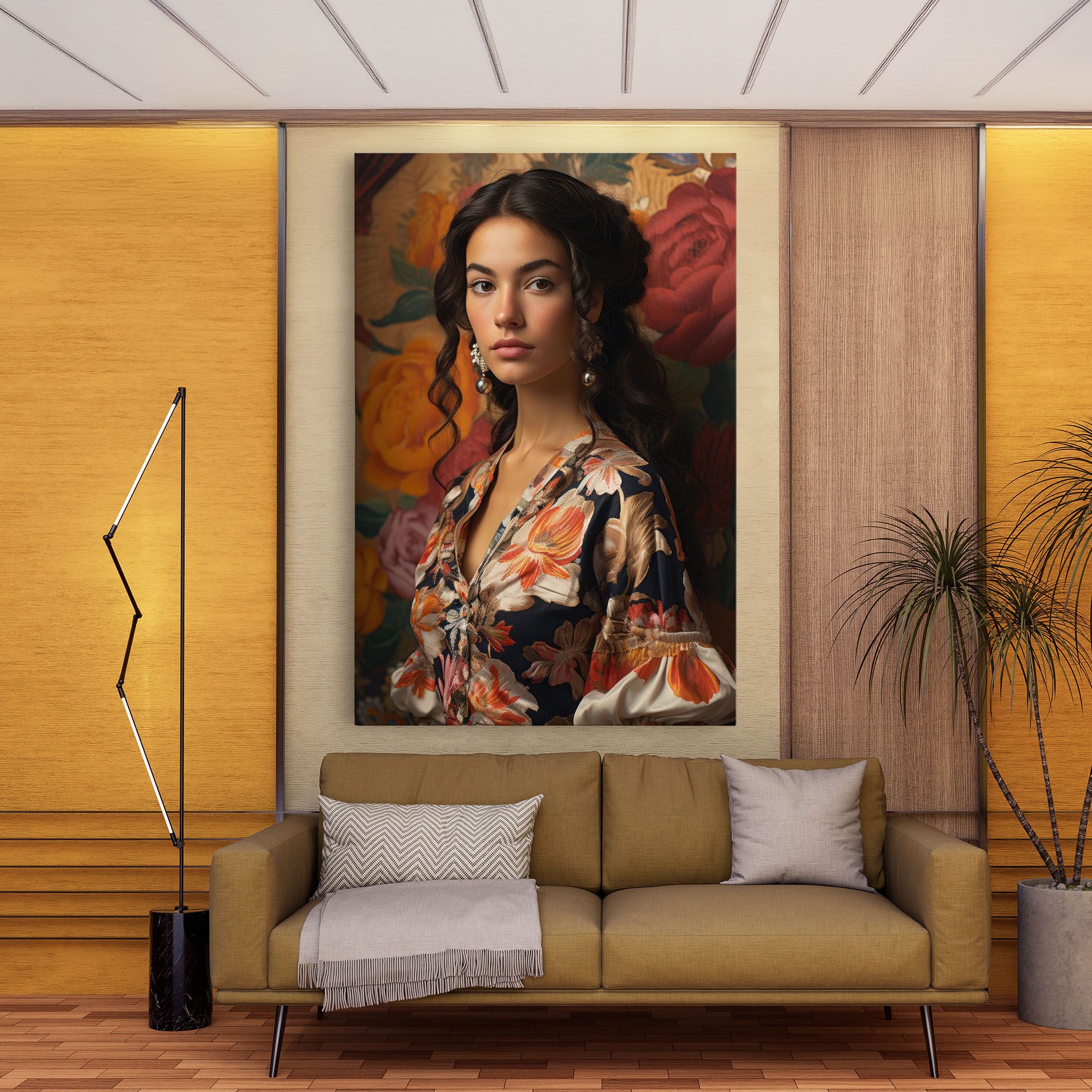 Floral Dress Lady mockup 9