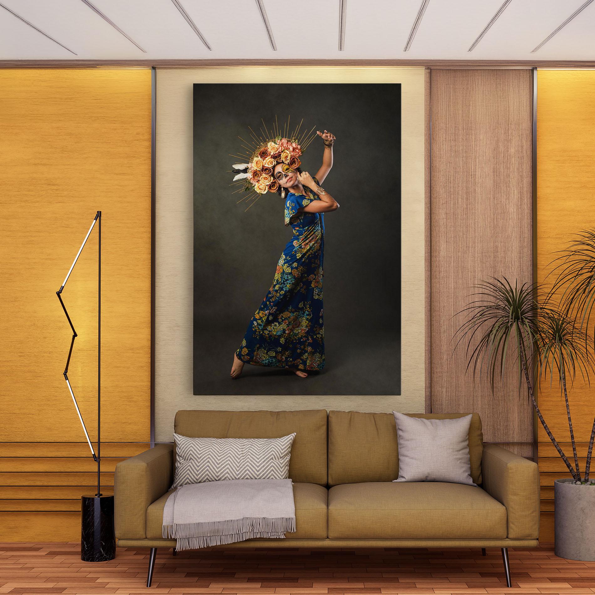 Leinwandbild Sugar Skull Face mockup 9