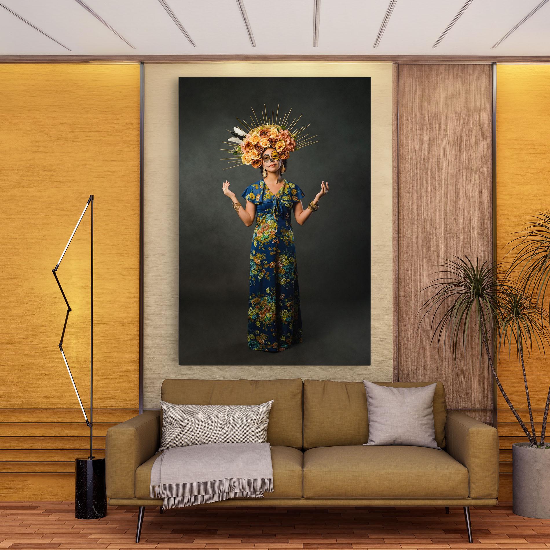 Leinwandbild Sugar Skull Makeup mockup 9