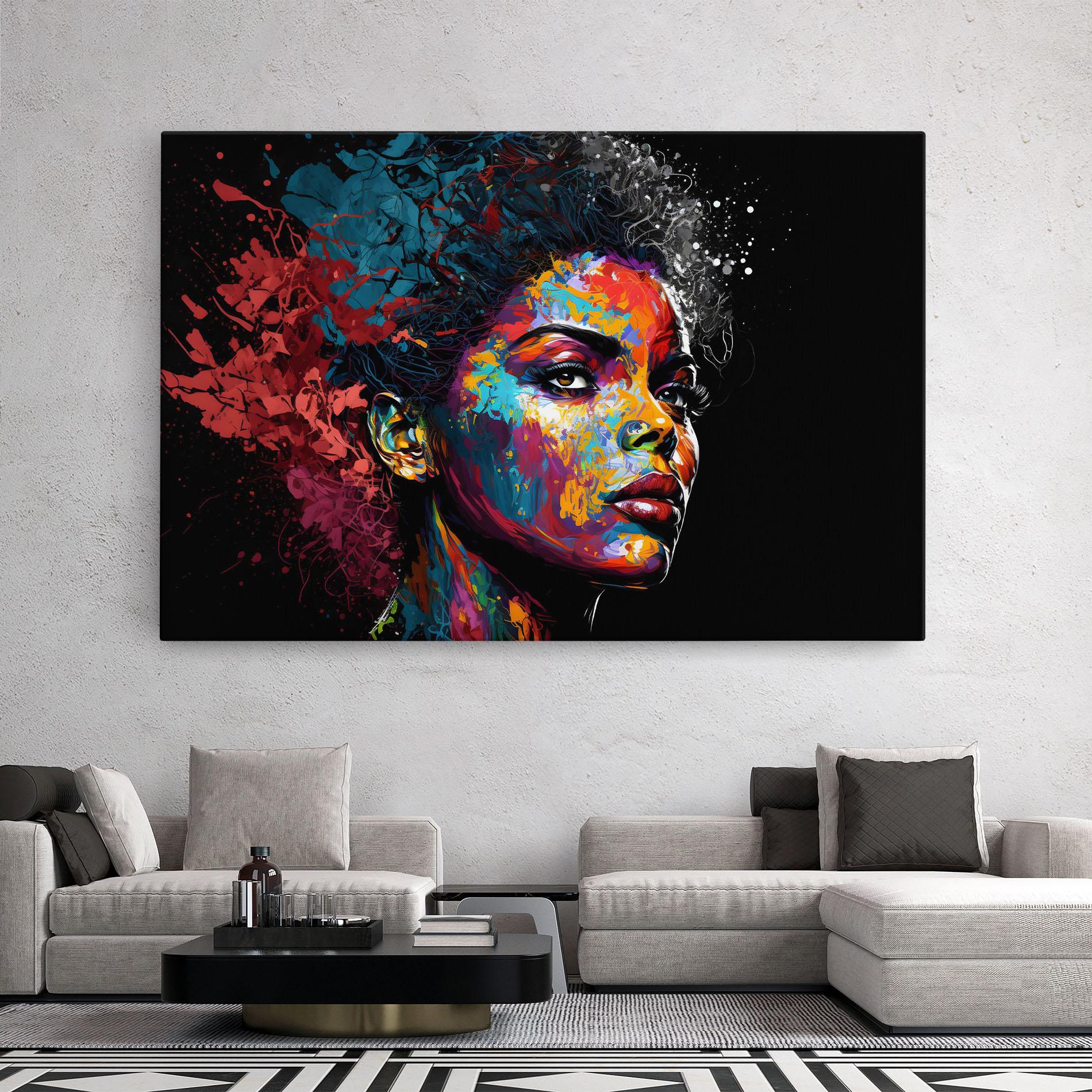 Leinwandbild American Woman Splashes mockup 2