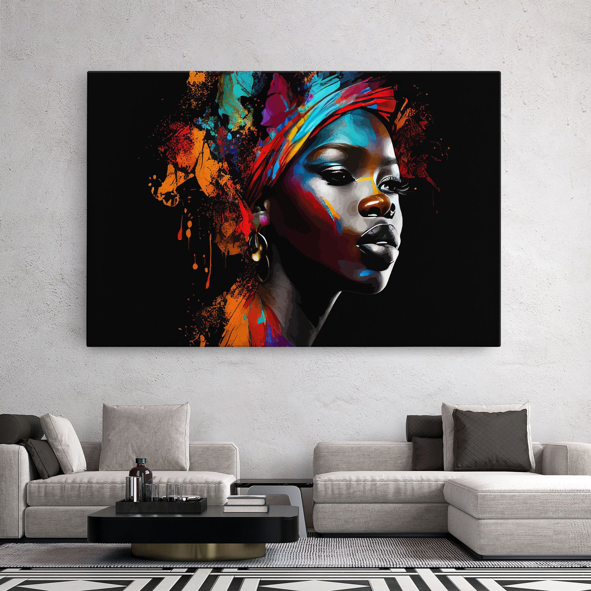 Pretty African Art Splash mockup 2