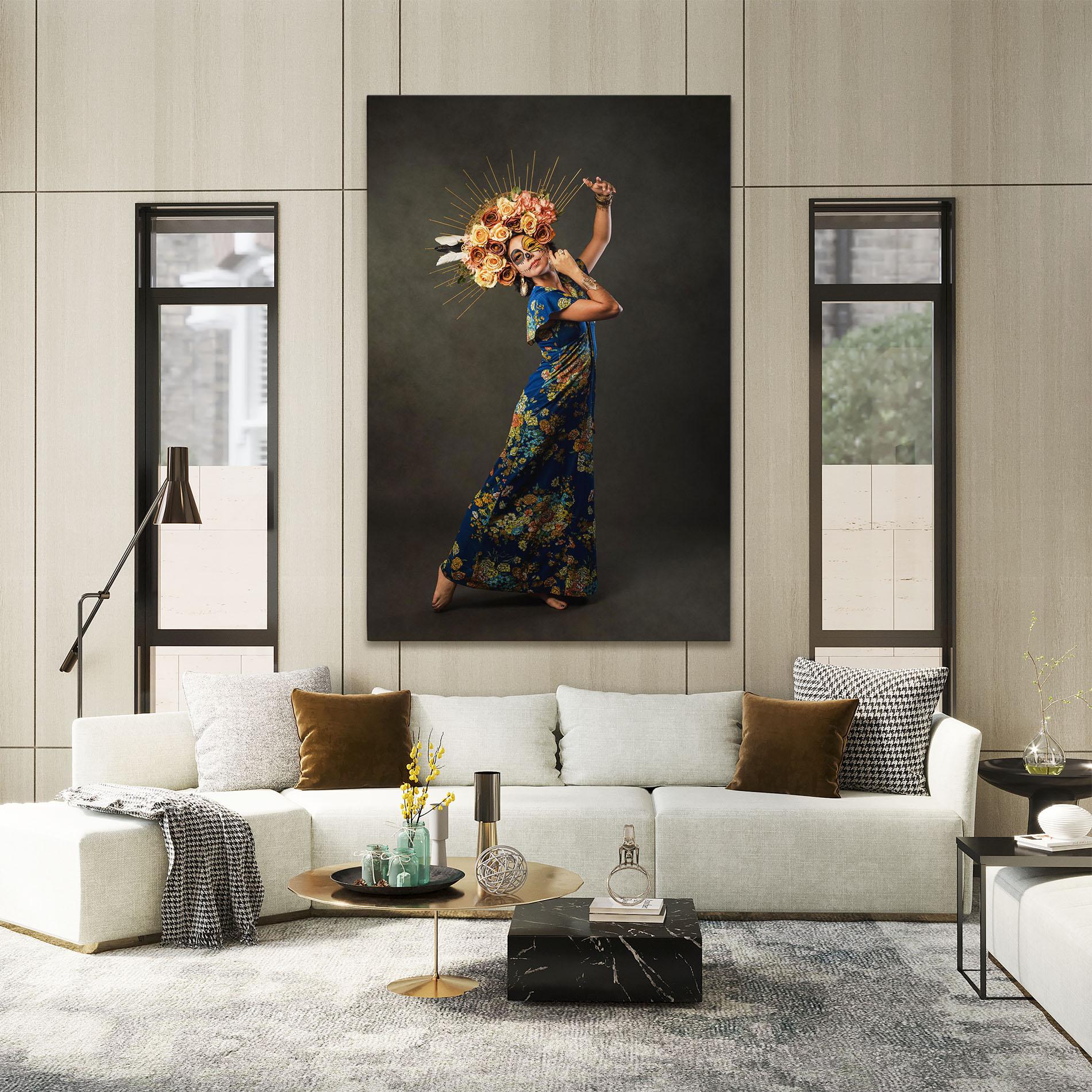 Leinwandbild Sugar Skull Face mockup 2