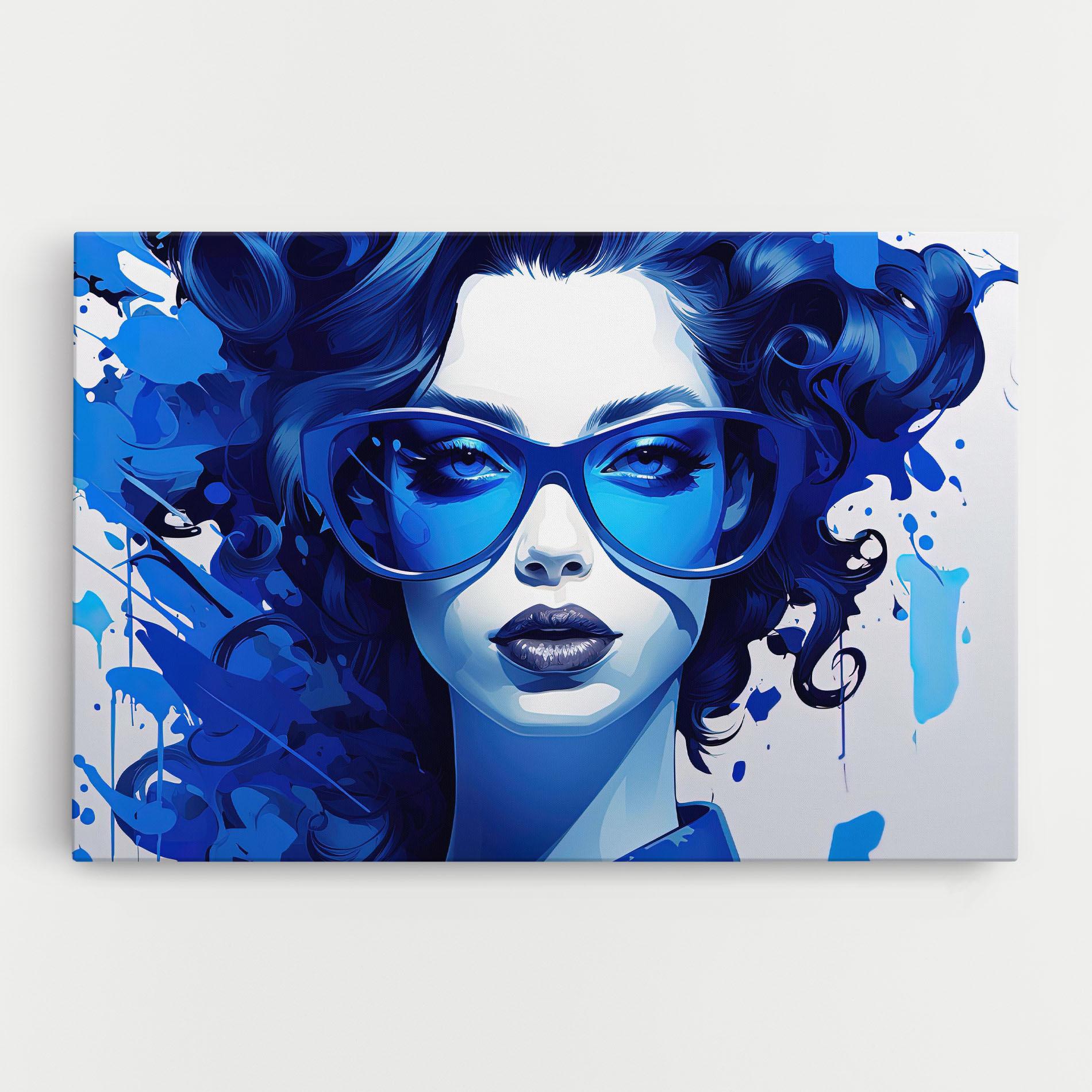 Leinwandbild Big Blue Glasses mockup 0