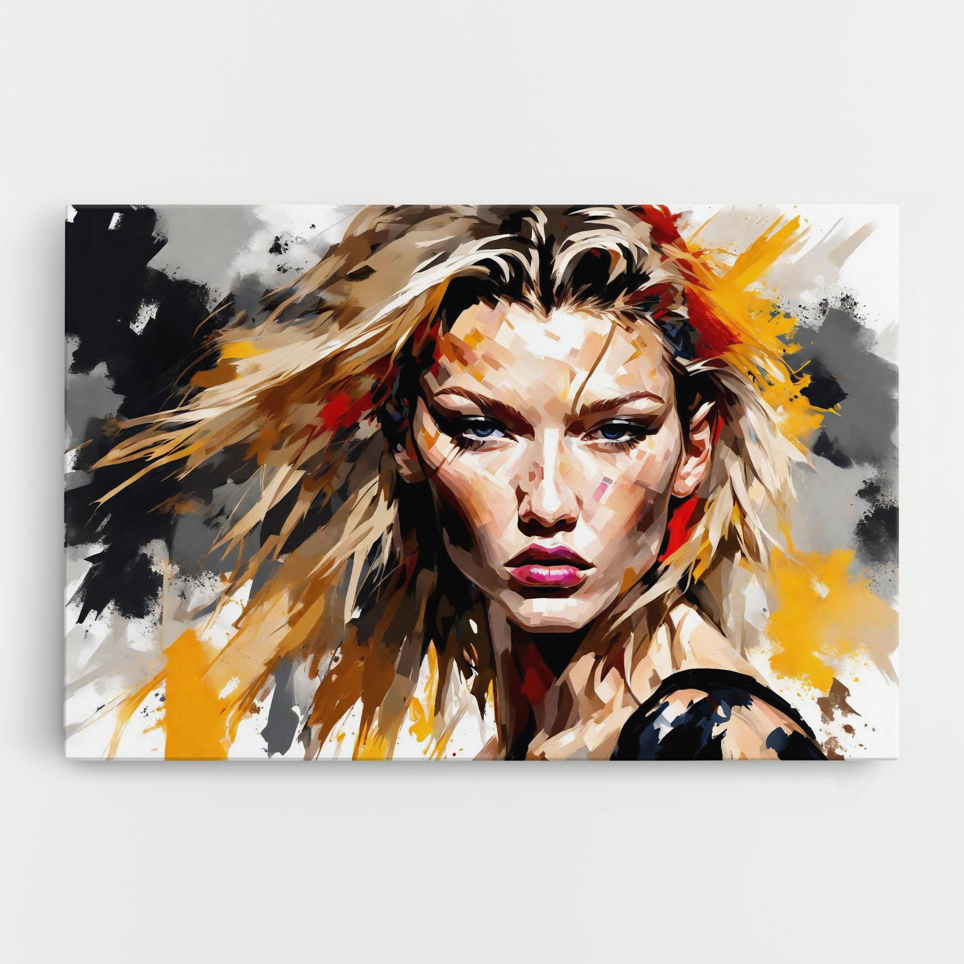 Leinwandbild Blond Hair Splash mockup 0