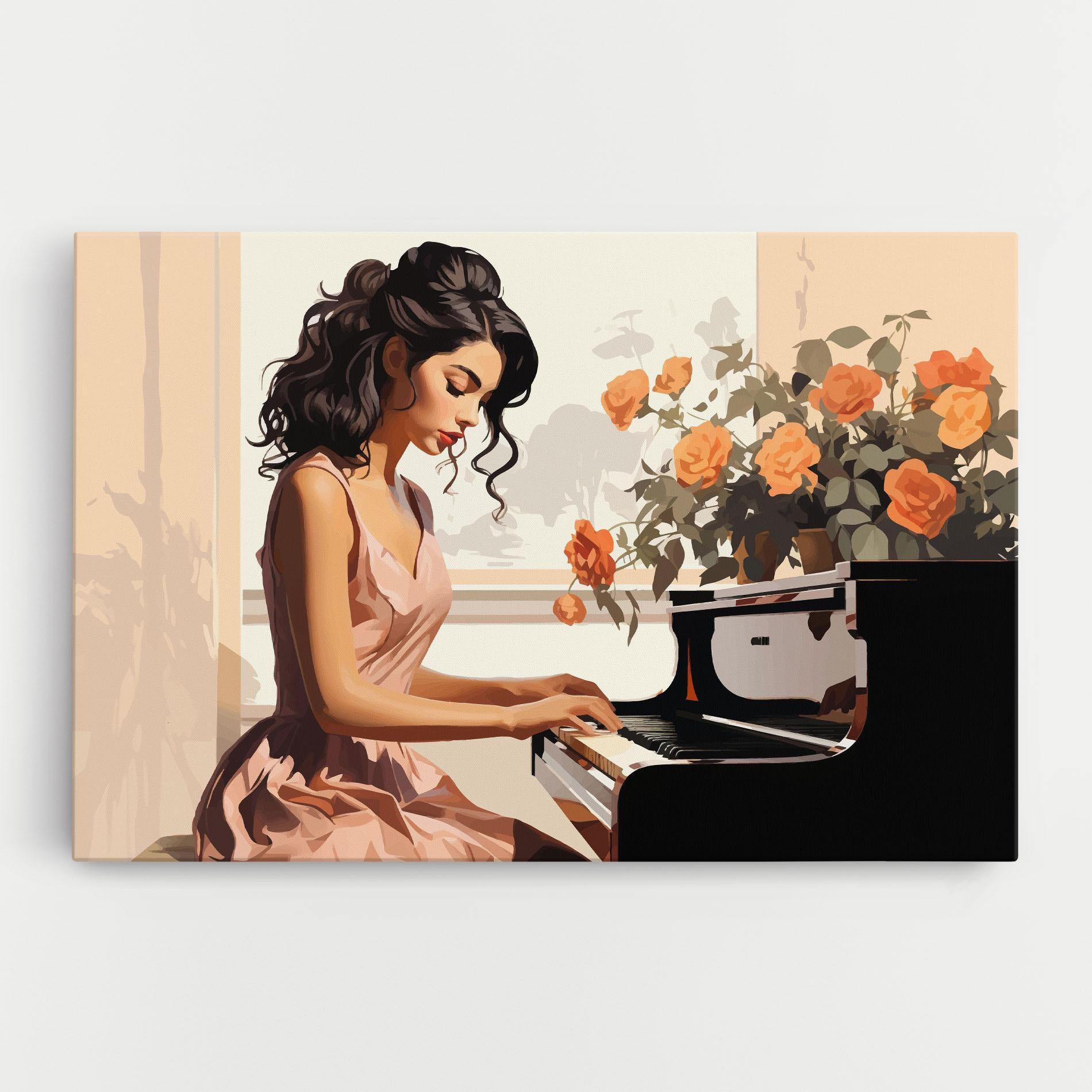 Leinwandbild Singer Painting mockup 0