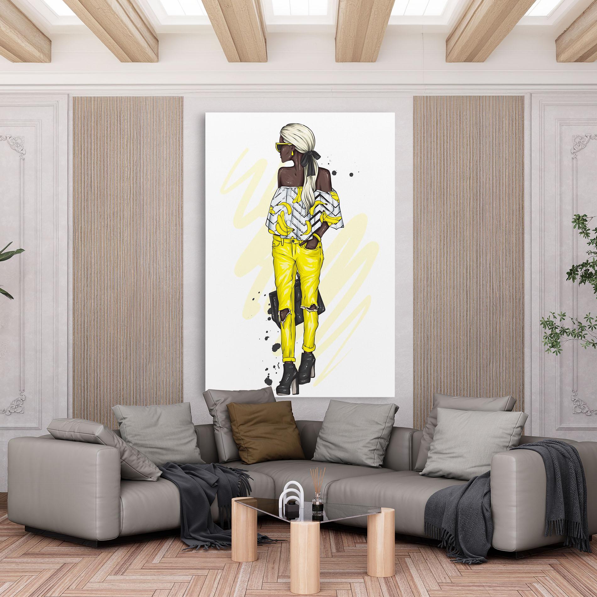 Leinwandbild Banana Blouse mockup 6